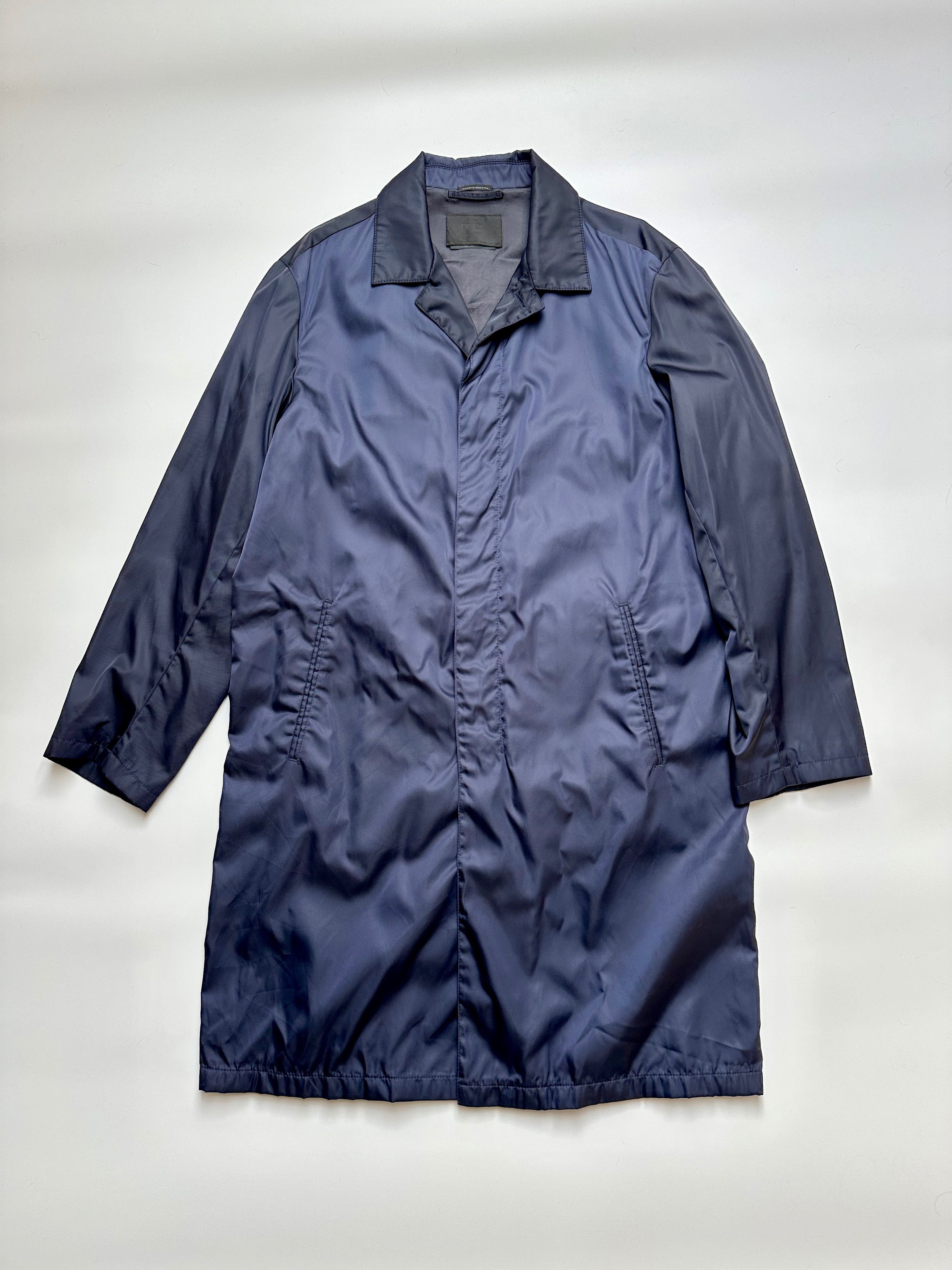 Prada PRADA Nylon Re-edition single breasted coat navy Size US M / EU 48-50 / 2 - 1 Thumbnail