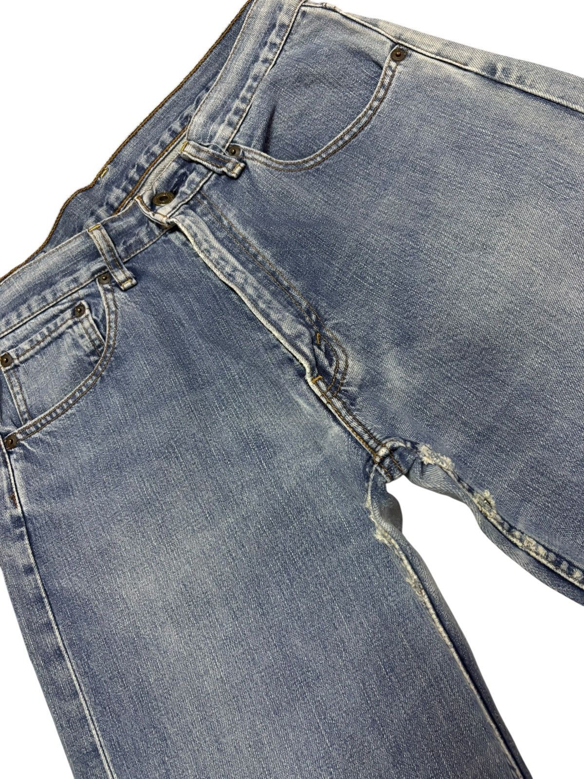 Levi's Vtg 90s Levis 503 Japan Selvedge Distressed Jeans Size US 30 / EU 46 - 6 Thumbnail