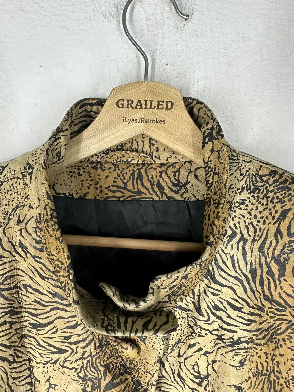Leonard Paris Steals Vintage All Overprint Tiger Leopard Graphic Jacket Size L / US 10 / IT 46 - 12 Thumbnail