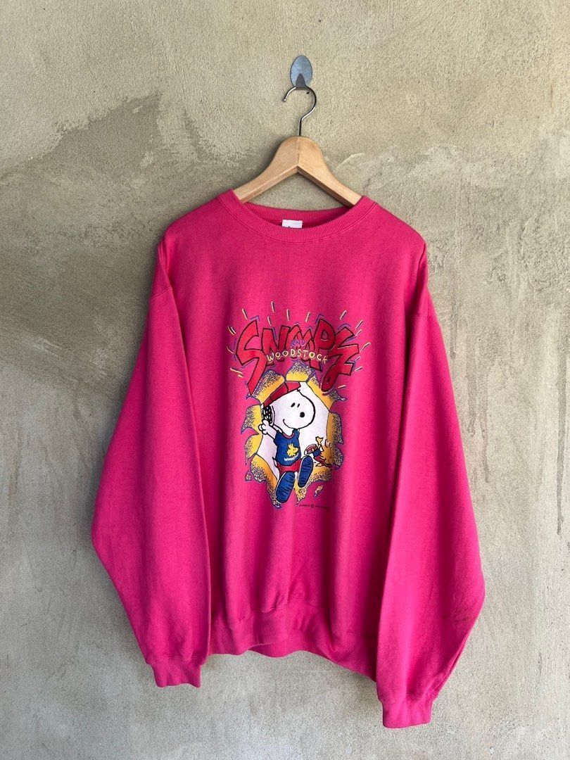 Peanuts Vintage Snoopy And Woodstock Cartoon Sweatshirt Size US L / EU 52-54 / 3 - 2 Thumbnail