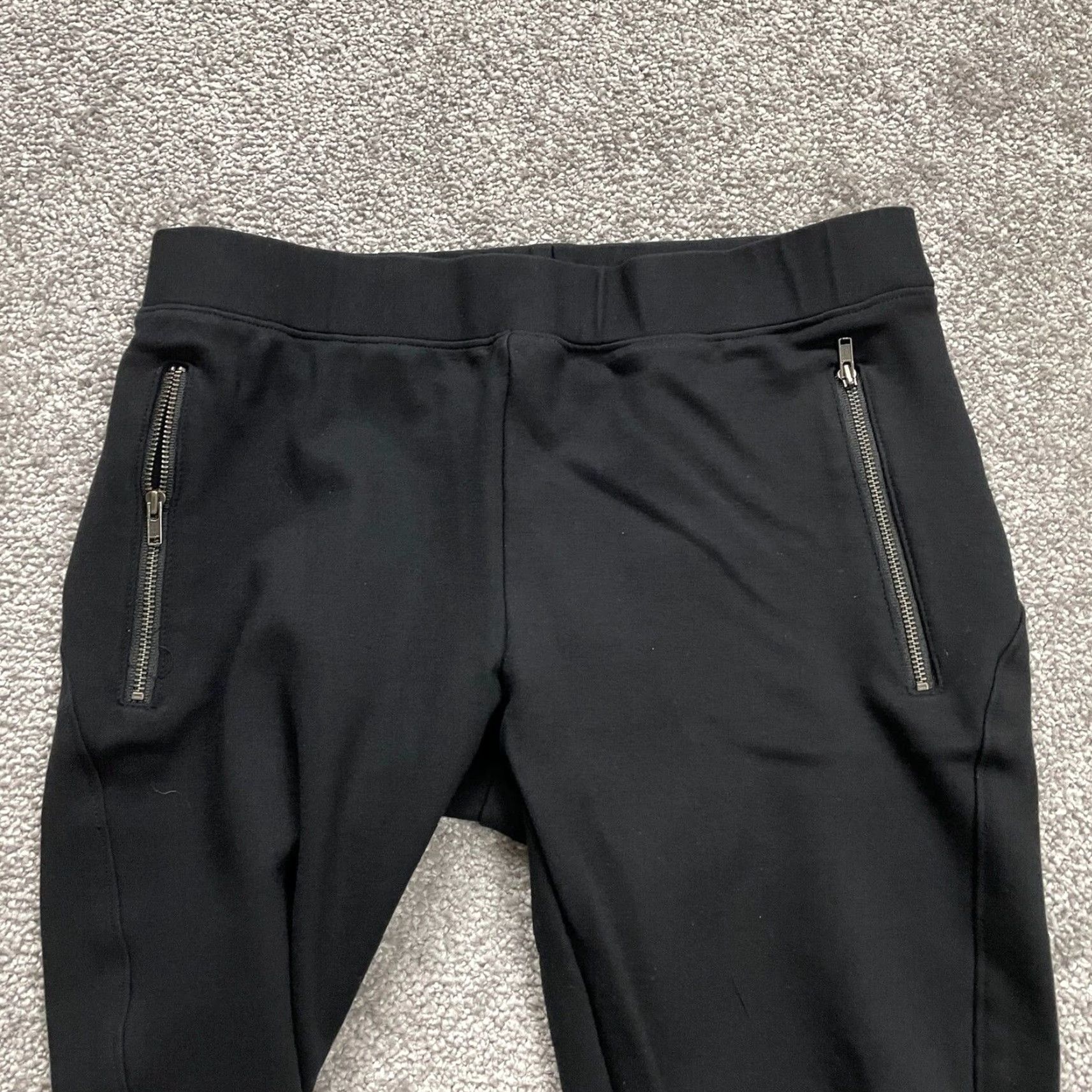 Lands' End Lands' End Black Jogger Sweatpants Womens PXS Tapered Zip Pockets Activewear Athleisure Size 26" / US 2 / IT 38 - 5 Thumbnail