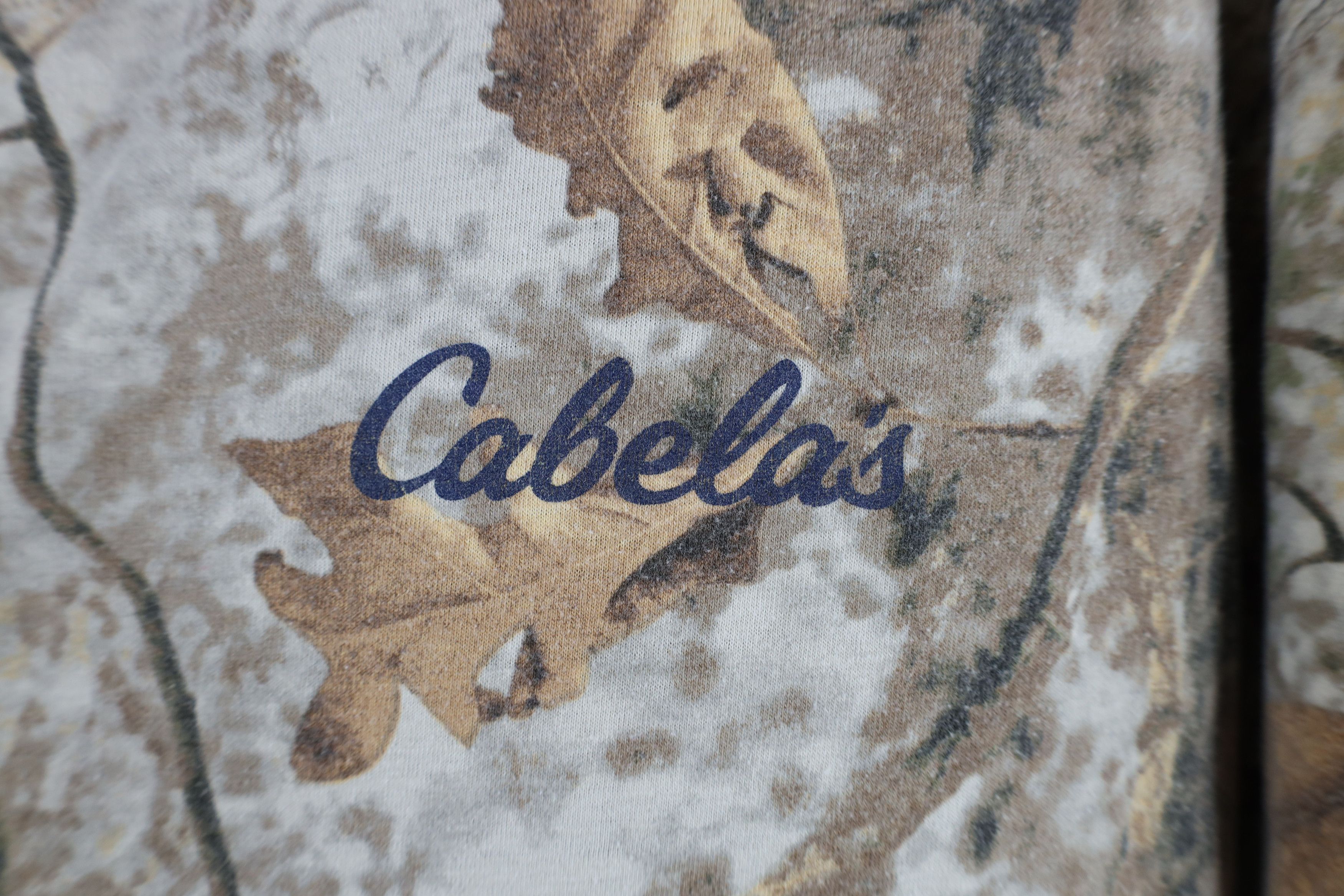 Cabelas Vintage Cabelas Distressed Camouflage Short Sleeve T-Shirt Size US XL / EU 56 / 4 - 4 Thumbnail