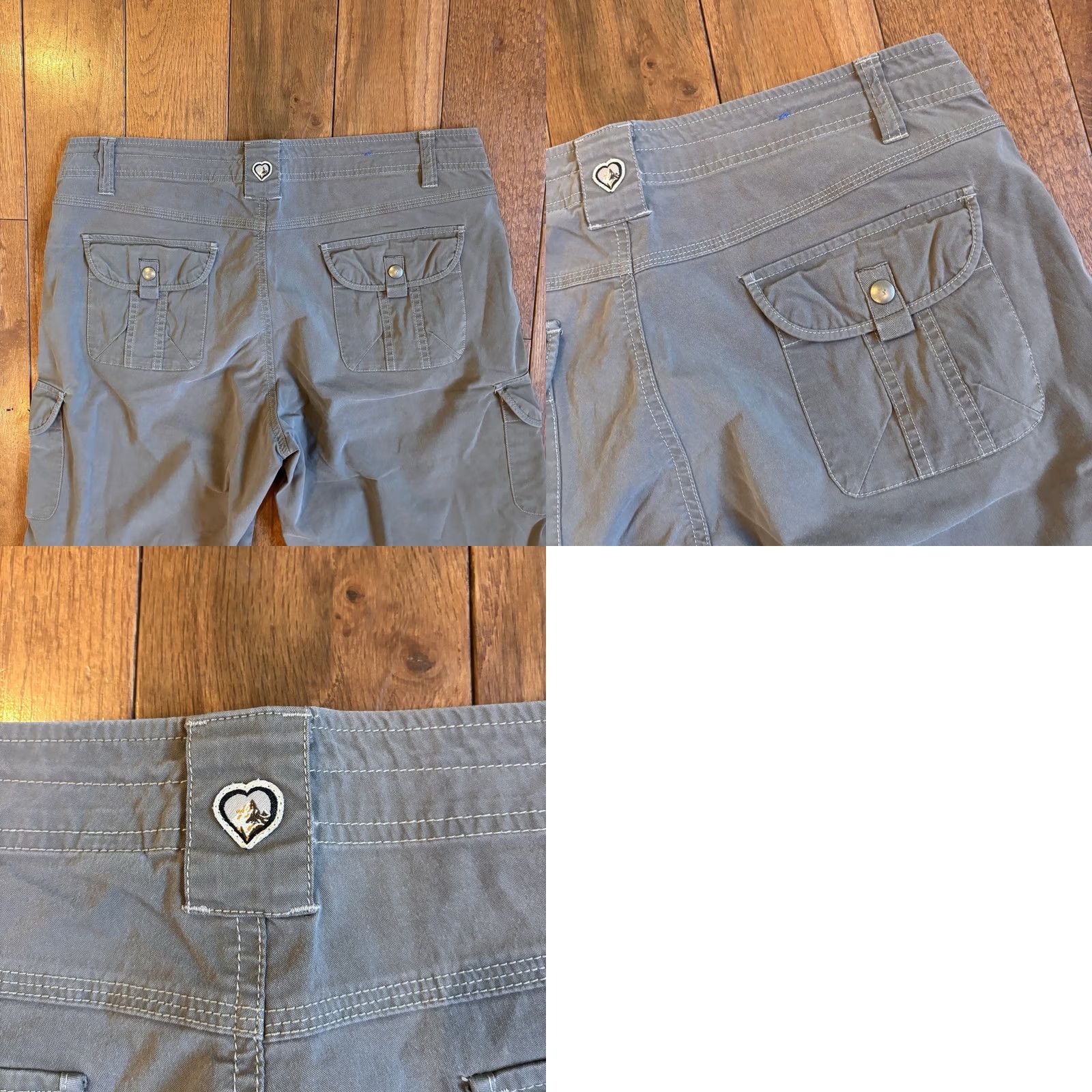 Vintage VINTAGE Kuhl Cargo Shorts Womens Gray sz 12 12" inseam Splash Patina Dye Size 34" / US 12 / IT 48 - 9 Thumbnail