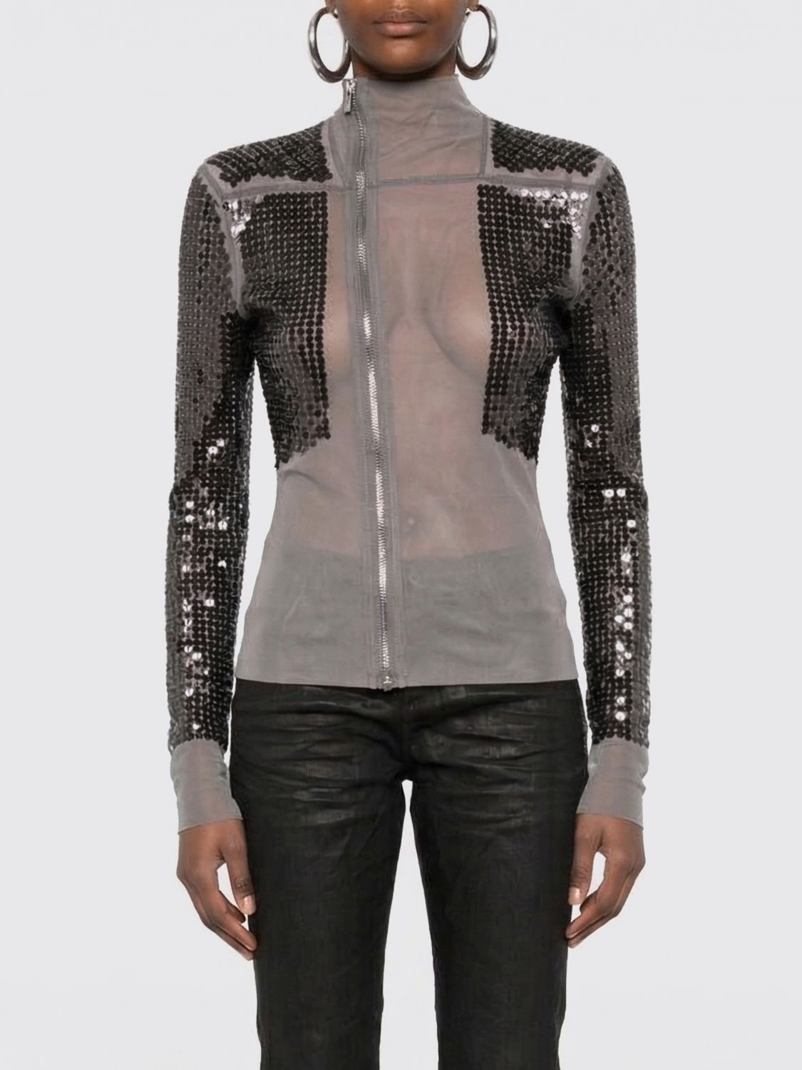 Rick Owens Rick Owens Jacket Woman Grey Size S / US 4 / IT 40 - 1 Thumbnail