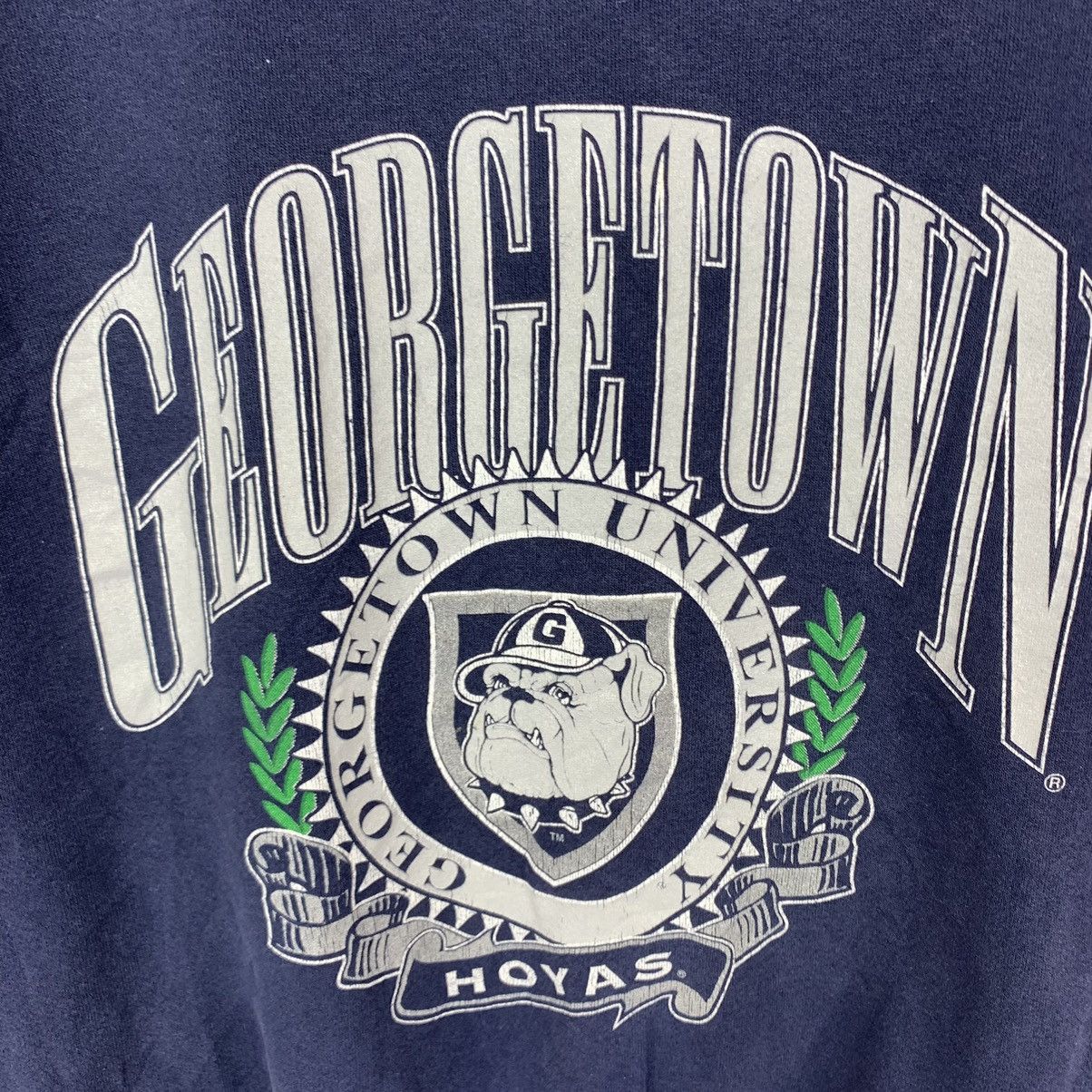 Vintage VINTAGE GEORGETOWN HOYAS UNIVERSITY COLLEGE CREWNECK Size US XL / EU 56 / 4 - 5 Thumbnail