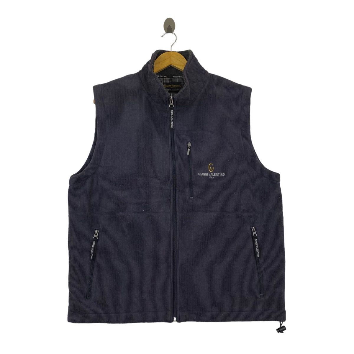 Gianni Valentino × Valentino GIANNI VALENTINO ITALY Curdory Stripes Embroidered Logo Size US L / EU 52-54 / 3 - 1 Thumbnail