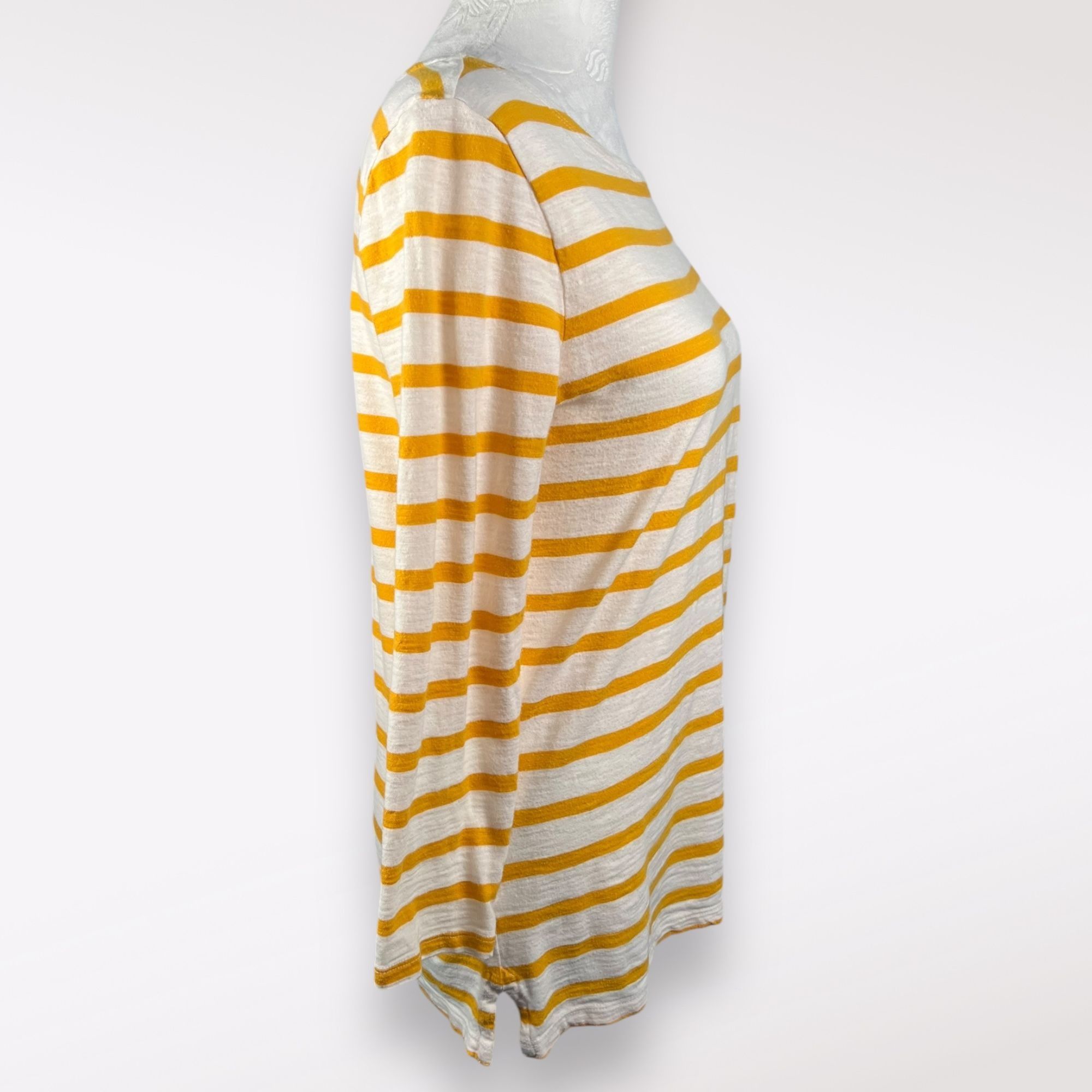 Old Navy Old Navy 3/4 Sleeve Shirt Striped Relaxed Fit XS Size XS / US 0-2 / IT 36-38 - 6 Thumbnail