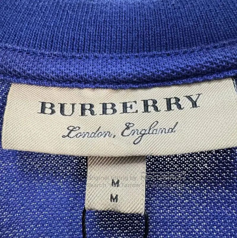 Burberry Burberry Blue Cotton Short Sleeve Polo Shirt. Size M / US 6-8 / IT 42-44 - 5 Thumbnail