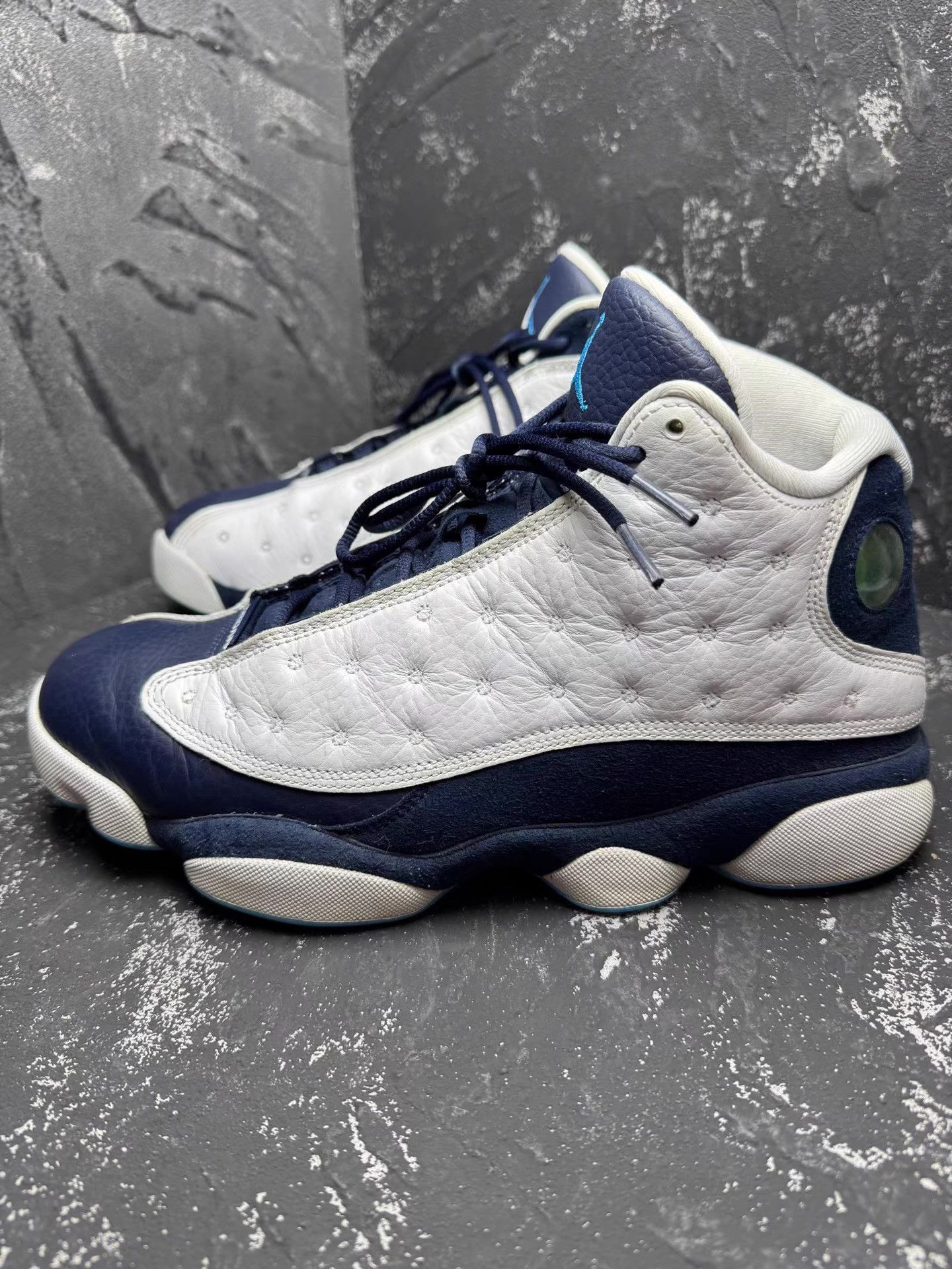 Nike Air Jordan 13 Obsidian White Blue Q10 Size US 9.5 / EU 42-43 - 6 Thumbnail