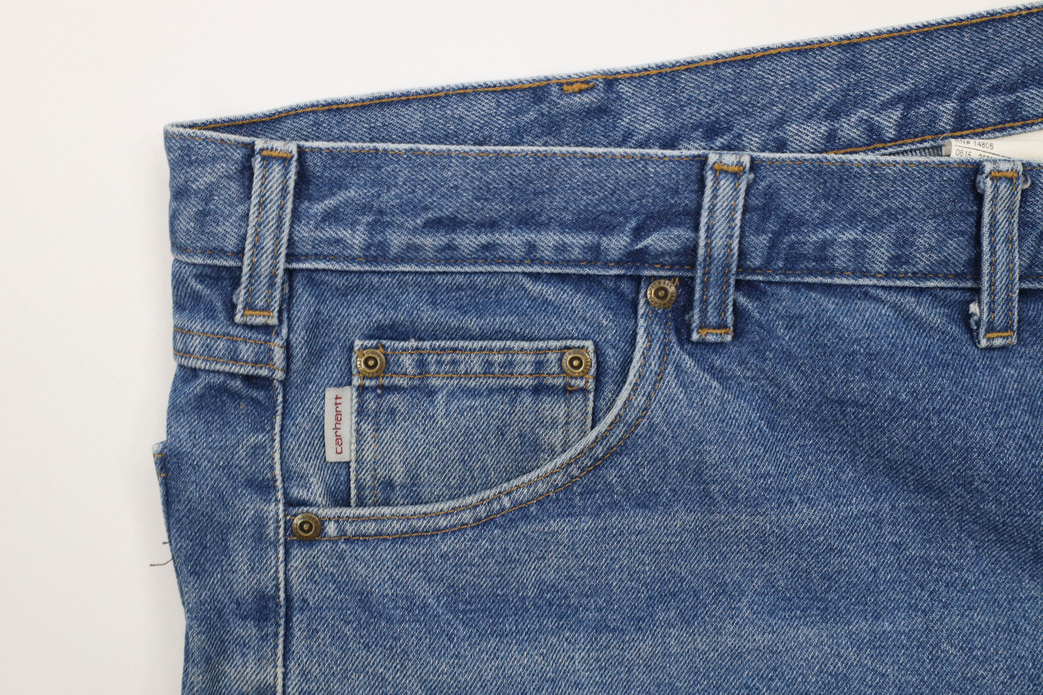 Carhartt × Vintage Vintage Y2K Carhartt Spell Out Relaxed Fit Wide Leg Jeans Size US 44 / EU 60 - 9 Thumbnail