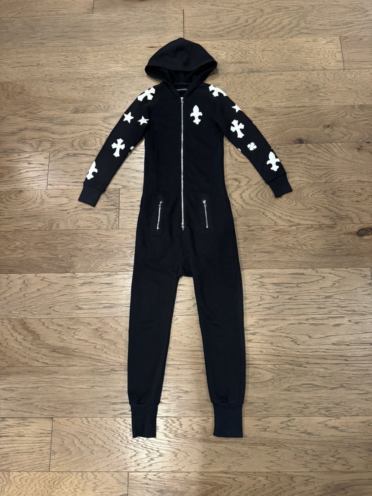 Chrome Hearts Chrome Hearts Multi Motif Leather Patch Onesie Jumpsuit Size US S / EU 44-46 / 1 - 2 Thumbnail