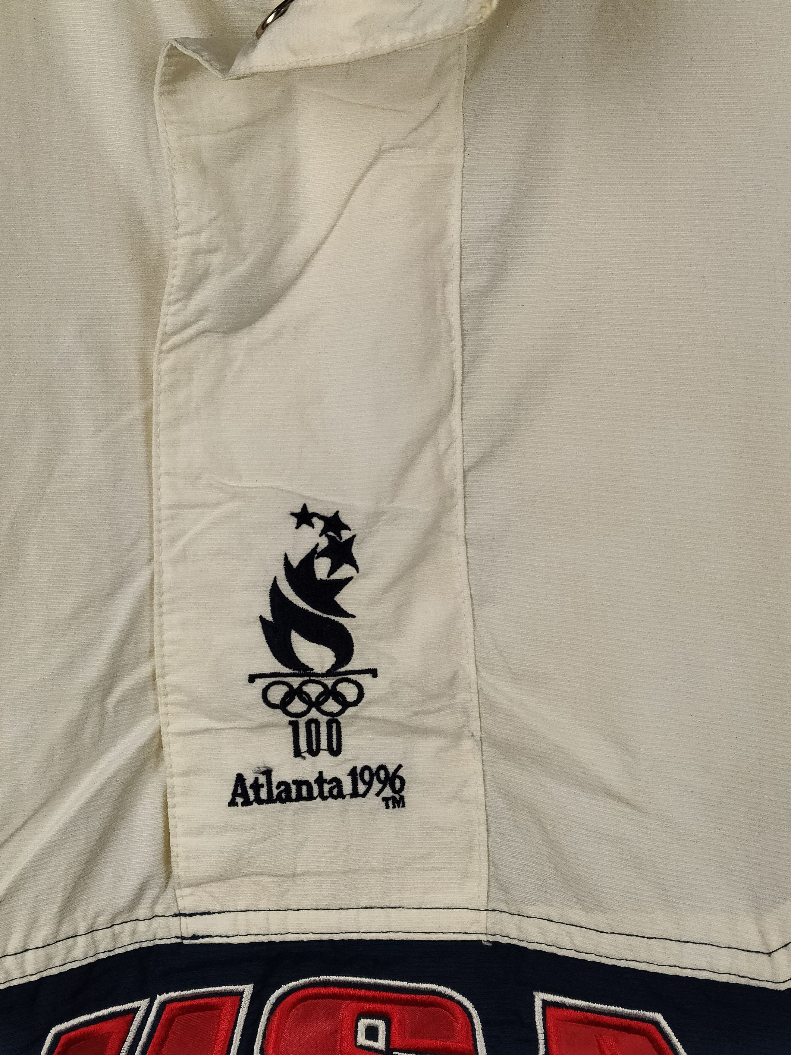 Starter × USA Olympics × Vintage Vintage 90s Starter For Olympic 1996 Windbreaker Jacket Size US M / EU 48-50 / 2 - 4 Thumbnail