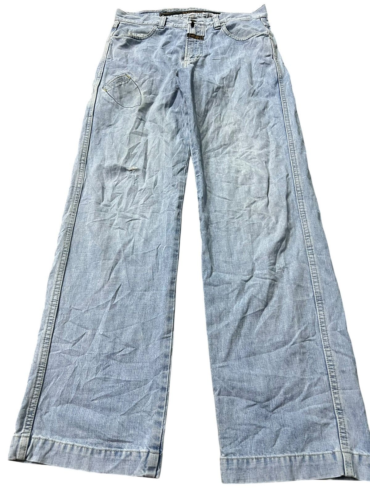 Marithe + Francois Girbaud 80’s Marithe Francois Girbaud Faded Distressed Jean Rare Size US 30 / EU 46 - 1 Thumbnail