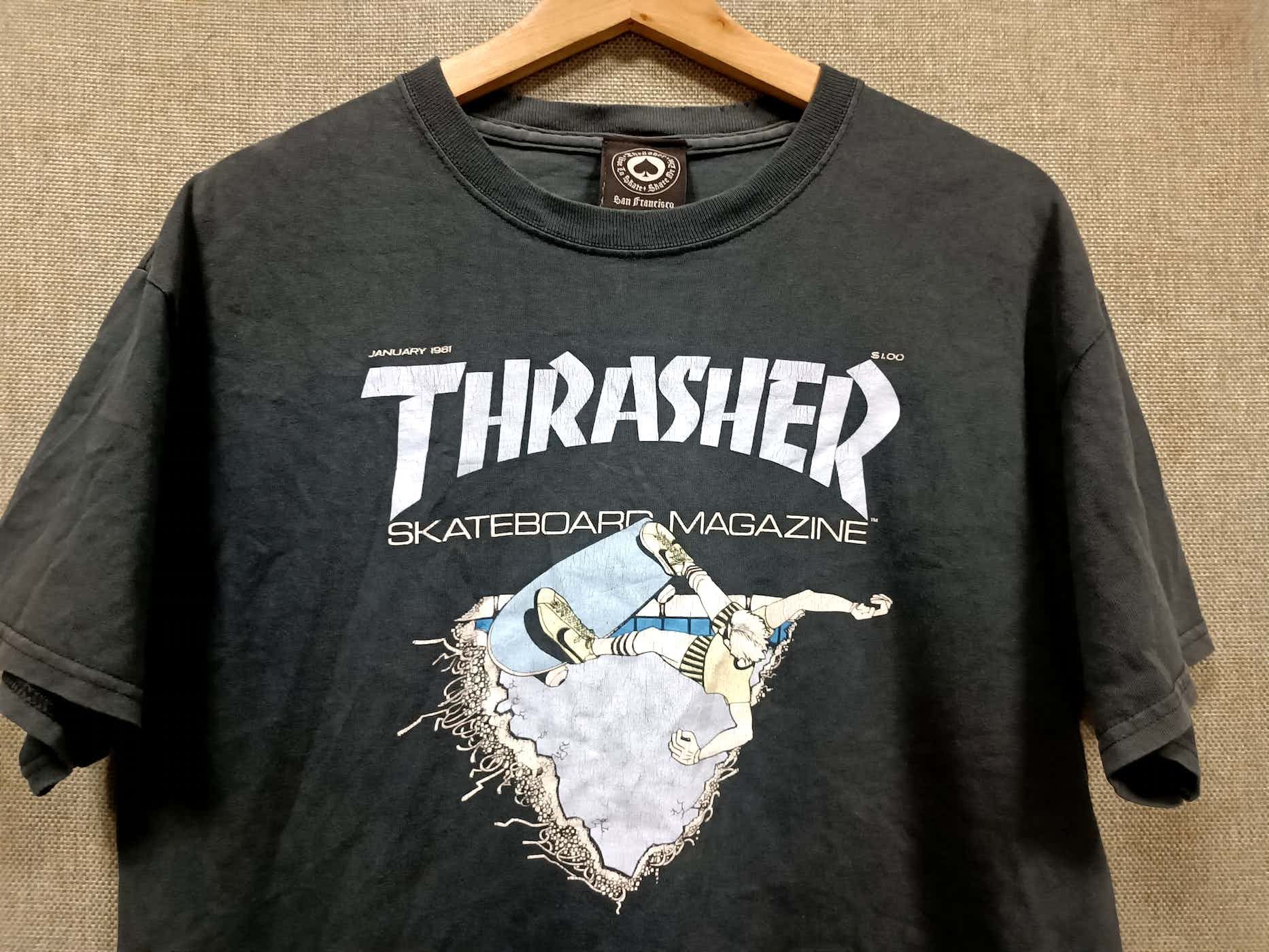 Thrasher t shirt thrasher skateboard magazine Size US M / EU 48-50 / 2 - 2 Thumbnail