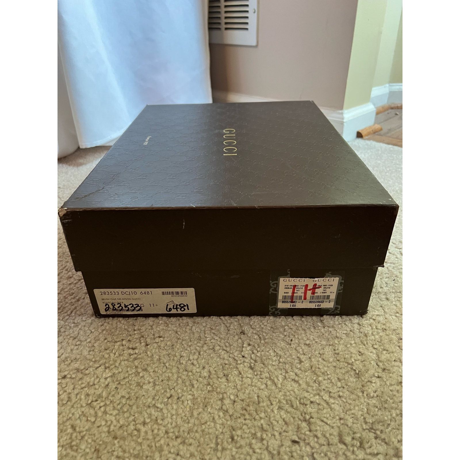 Gucci Asics Gel-Excite Trail Black Yellow Size 11.5 Men’s Size US 11.5 / EU 44-45 - 6 Thumbnail