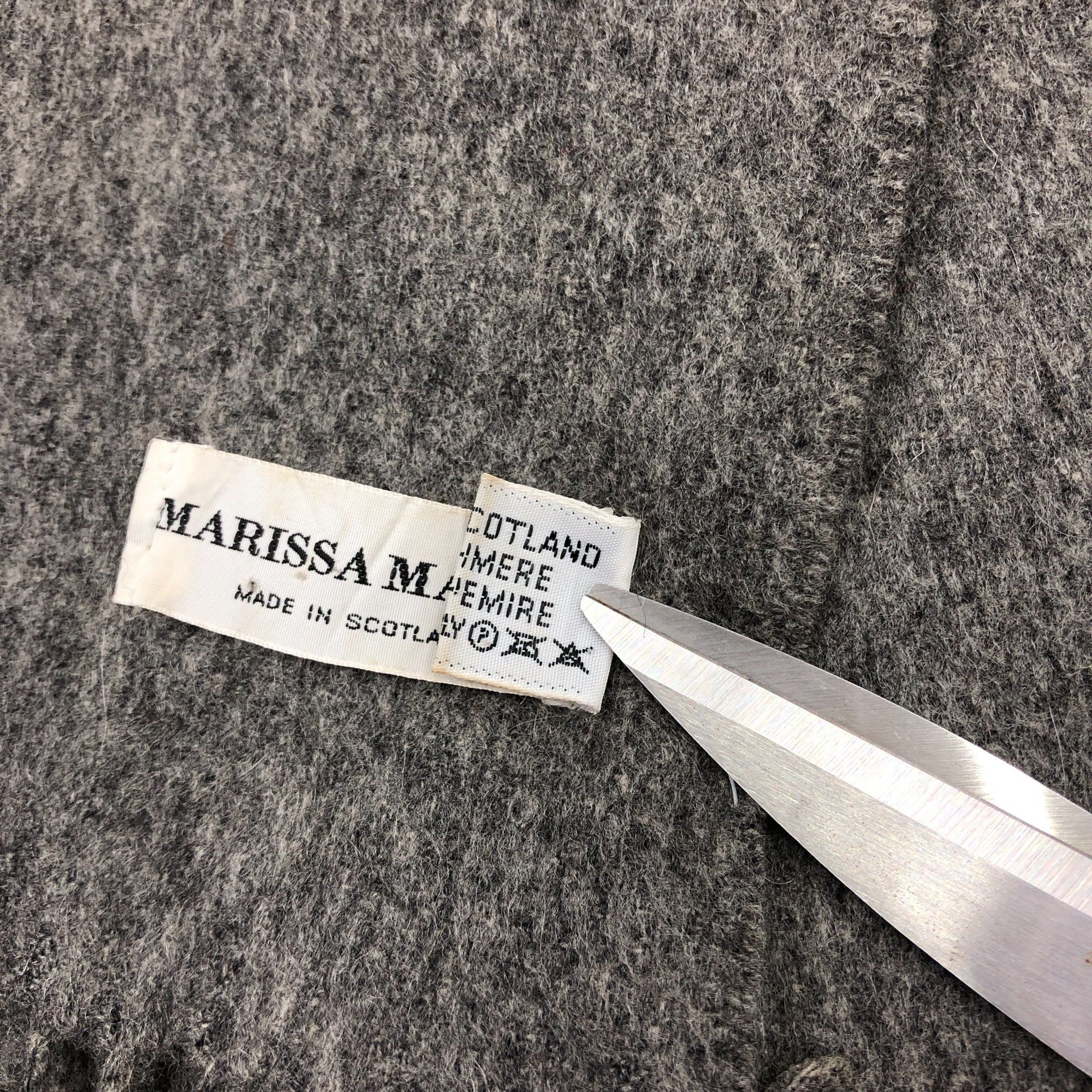 Vintage Vintage Marissa Marini Scarf Muffler Wool Cashmere Scarves Size ONE SIZE - 5 Thumbnail