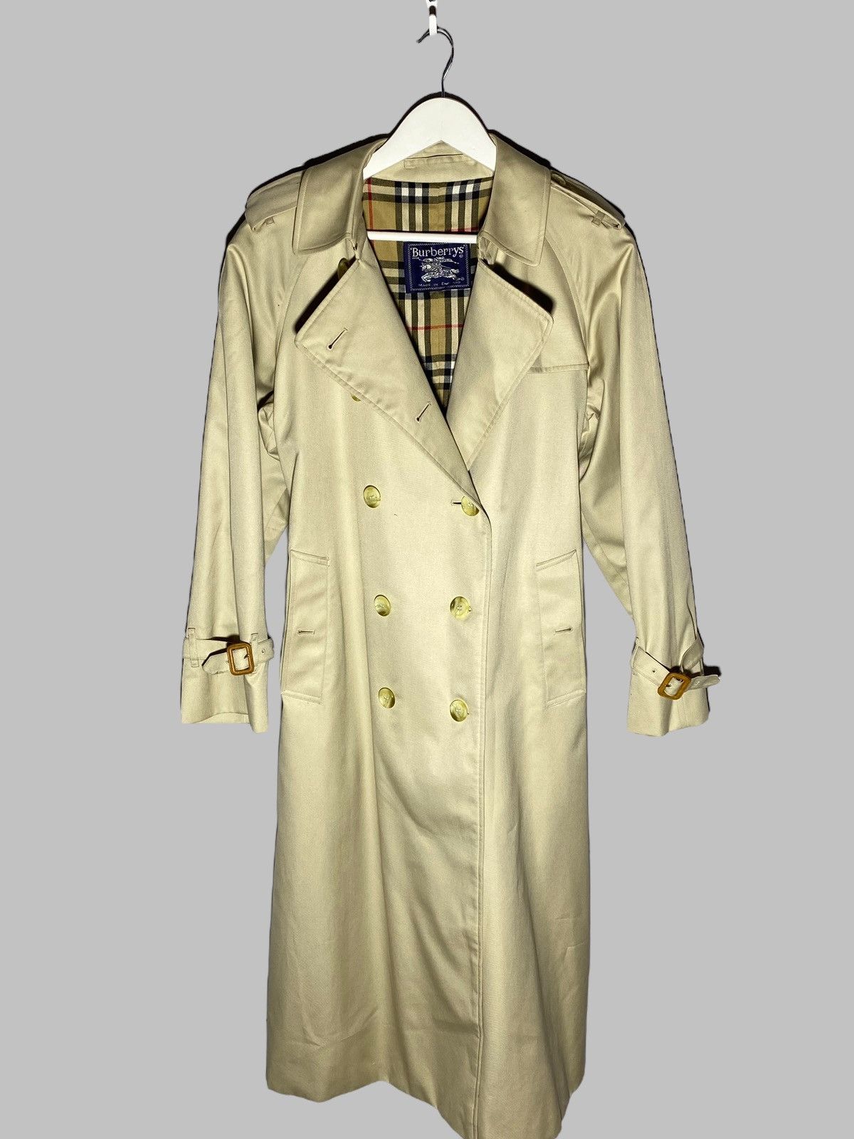 Burberry × Burberry Prorsum Burberrys Double Breasted Nova Check Trench Coat Size US L / EU 52-54 / 3 - 2 Thumbnail