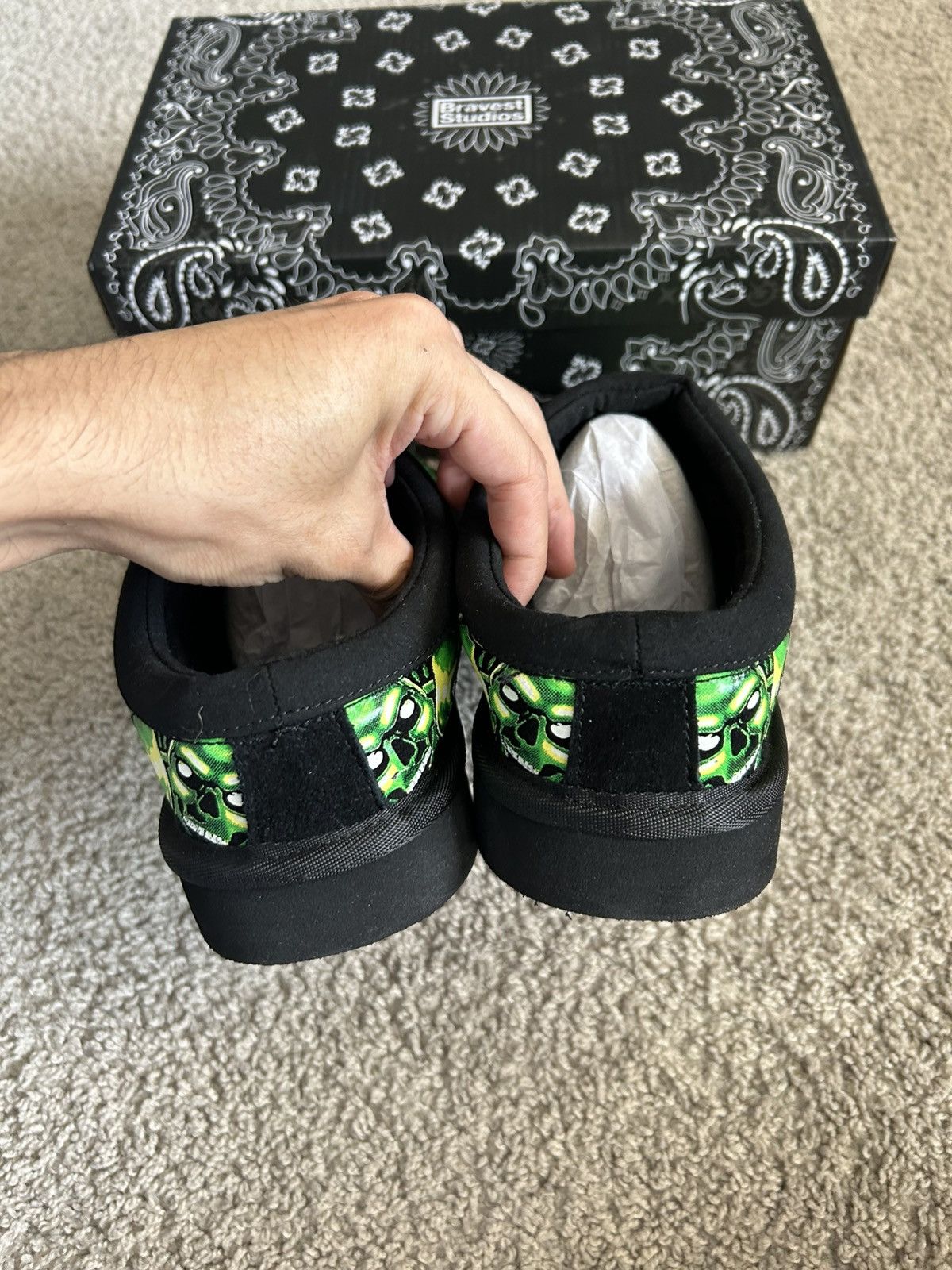 Bravest Studios Bravest Studios Skull Slippers Size 8 Size US 8 / EU 41 - 5 Thumbnail