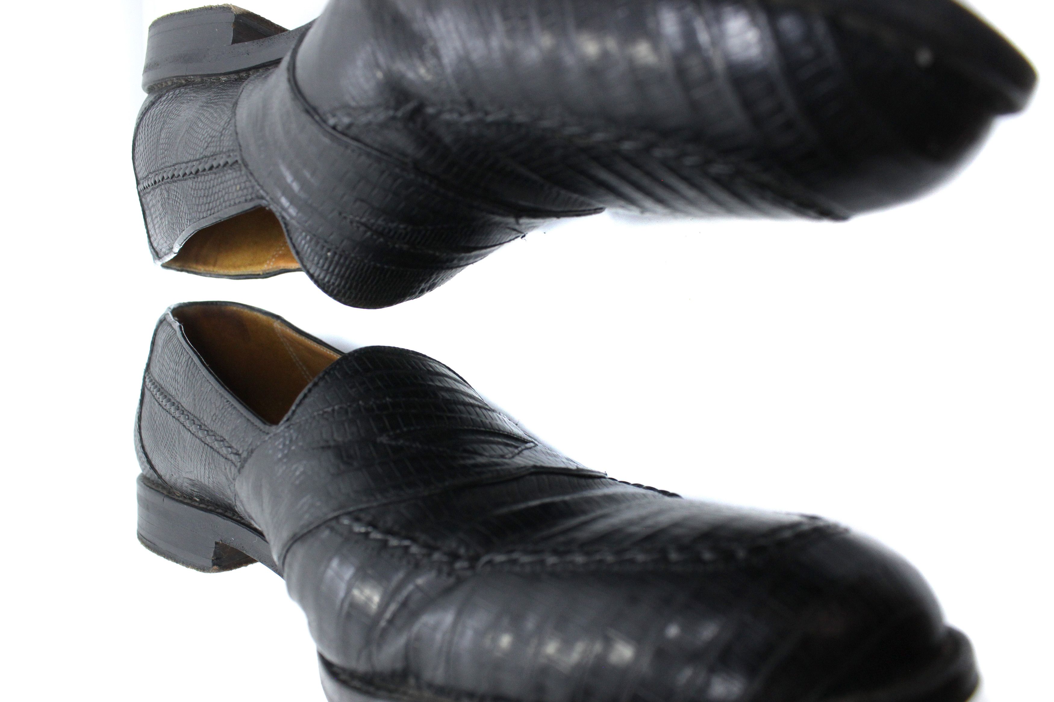 Mezlan Lizard Leather Dress Loafers Size US 10 / EU 43 - 5 Thumbnail