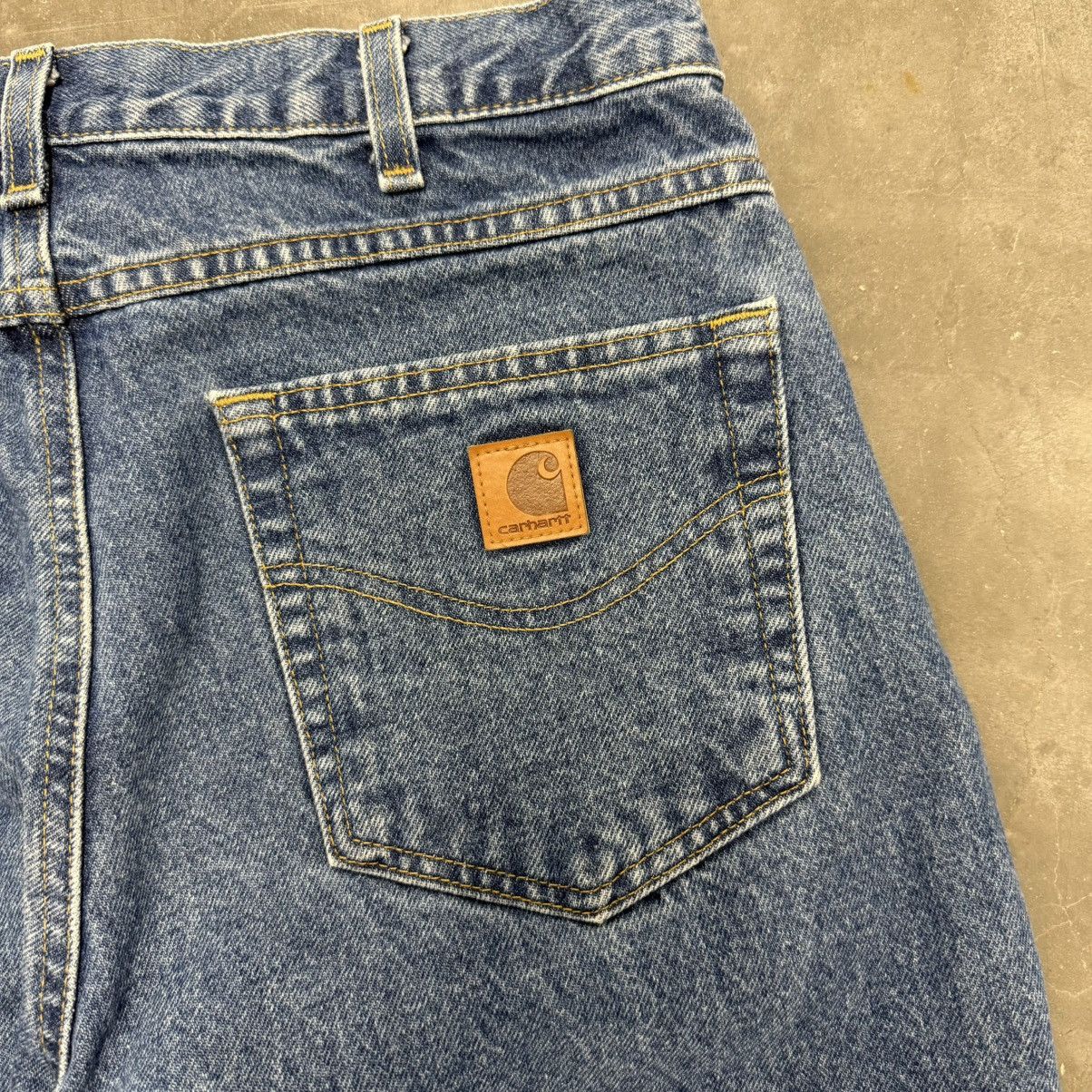 Carhartt × Vintage Vintage Y2K Carhartt Distressed Work Wear Jeans Size US 32 / EU 48 - 3 Thumbnail