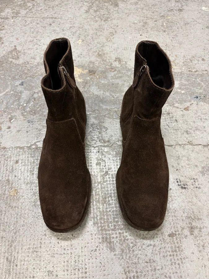 Prada 2000s Prada Brown Suede Leather Ankle Boots Size US 7 / EU 40 - 3 Thumbnail