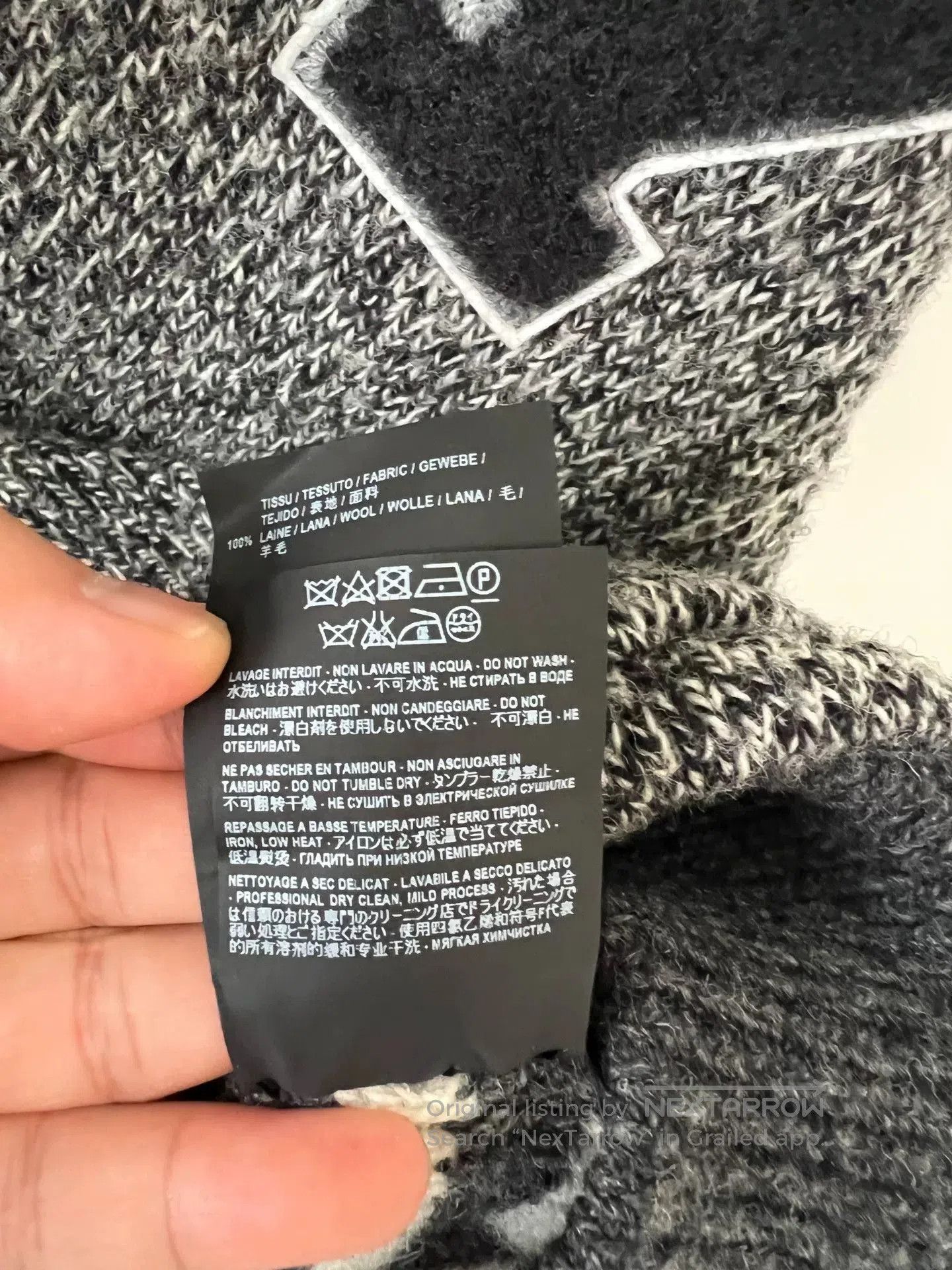 Saint Laurent Paris Saint Laurent Gray Cardigan with Y Patch. Size US S / EU 44-46 / 1 - 7 Thumbnail