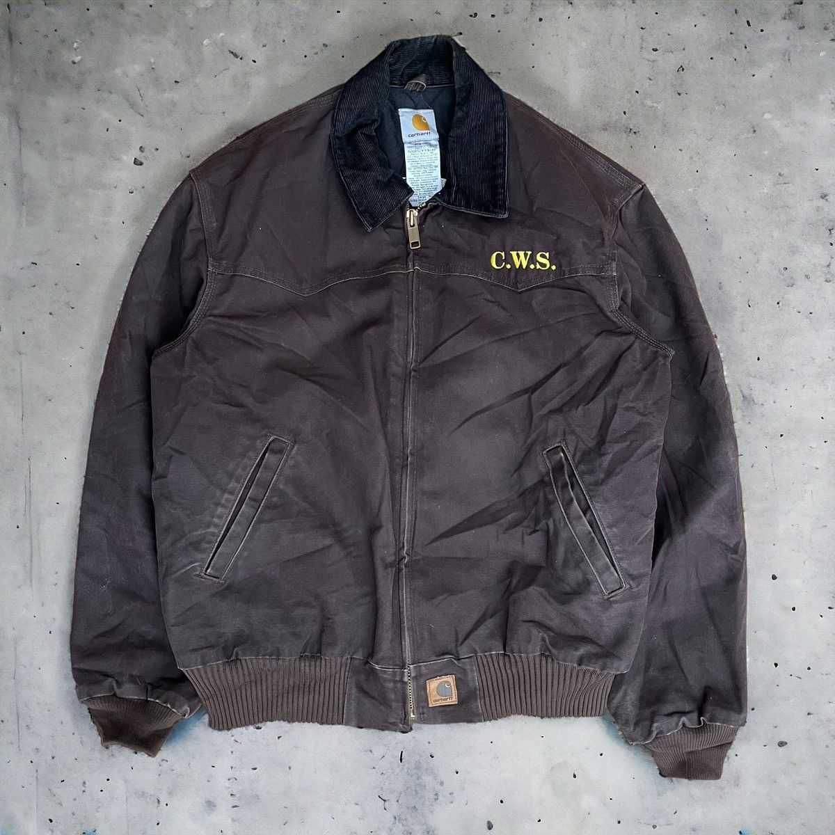 image of Brown Carhartt Santa Fe Jacket, Men's (Size Large)