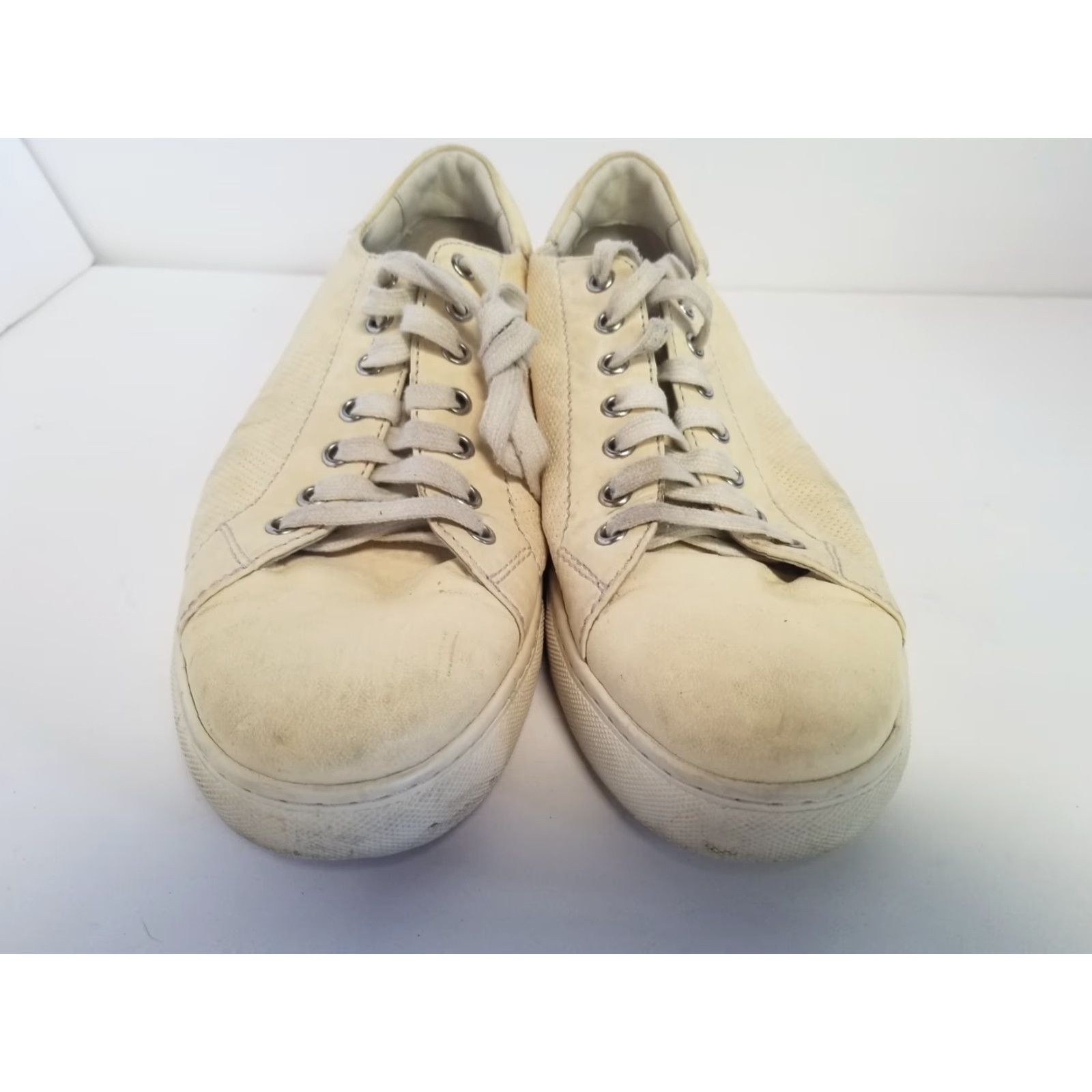 Vintage Trask Leather Comfort Lace Up Casual Sneakers Beige Men Size 9.5 Leather Sneaker Cushioned Rubber Casual Shoes M Vintage No Size US 10 / EU 43 - 6 Thumbnail