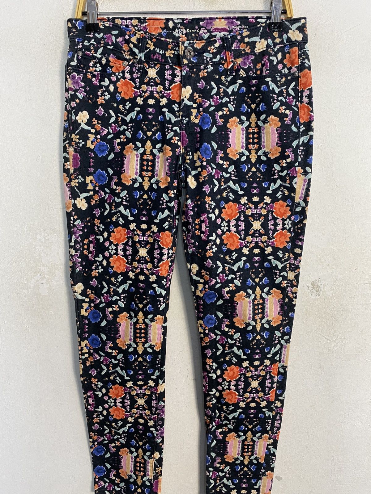 Levi's Levi’s Demi Curve Modern Rise Skinny Jeans Multicolour Flora Size 32" / US 10 / IT 46 - 3 Thumbnail