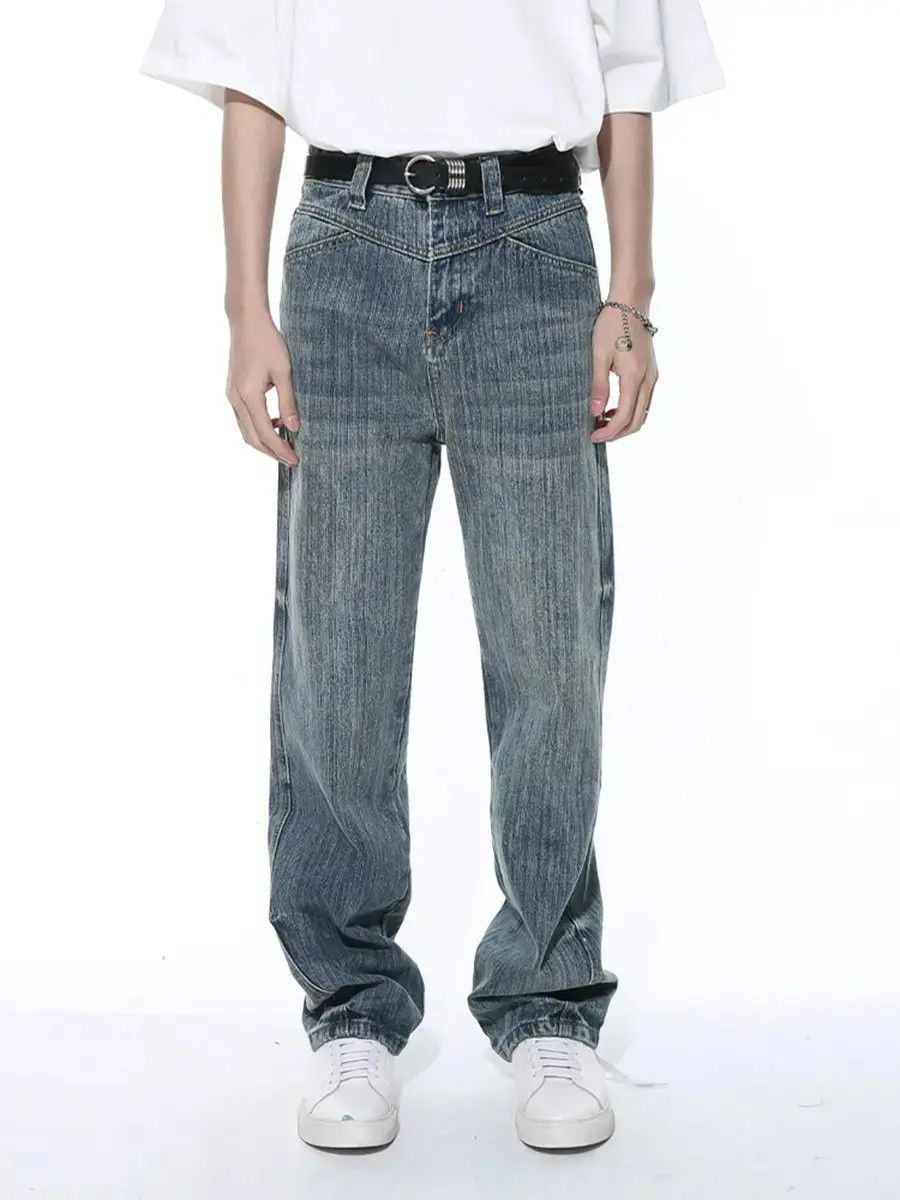 Japanese Brand Retro loose high street casual jeans Size US 32 / EU 48 - 2 Thumbnail