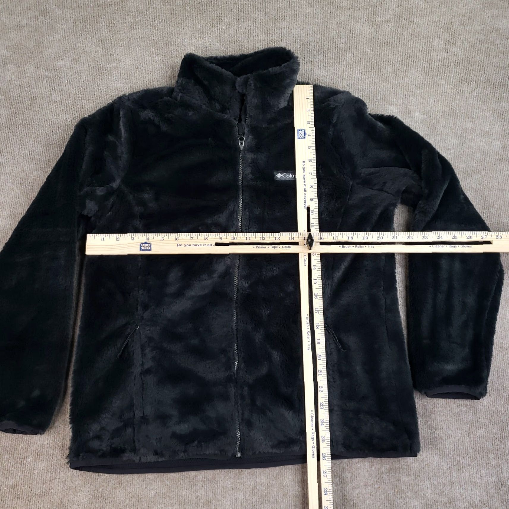 Vintage Columbia Jacket Womens Large Black Full Zip Mock Neck Fleece Pockets Size L / US 10 / IT 46 - 2 Thumbnail