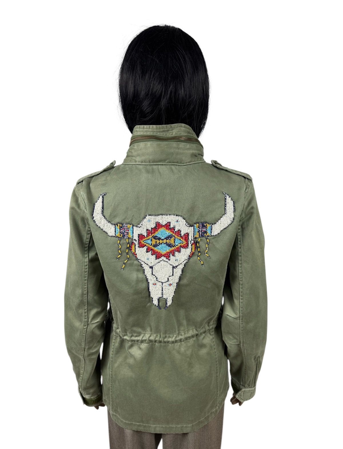 Denim & Supply Ralph Lauren Denim&Supply Ralph Lauren Beaded Steer Head Field Army Jacke Size S / US 4 / IT 40 - 3 Thumbnail
