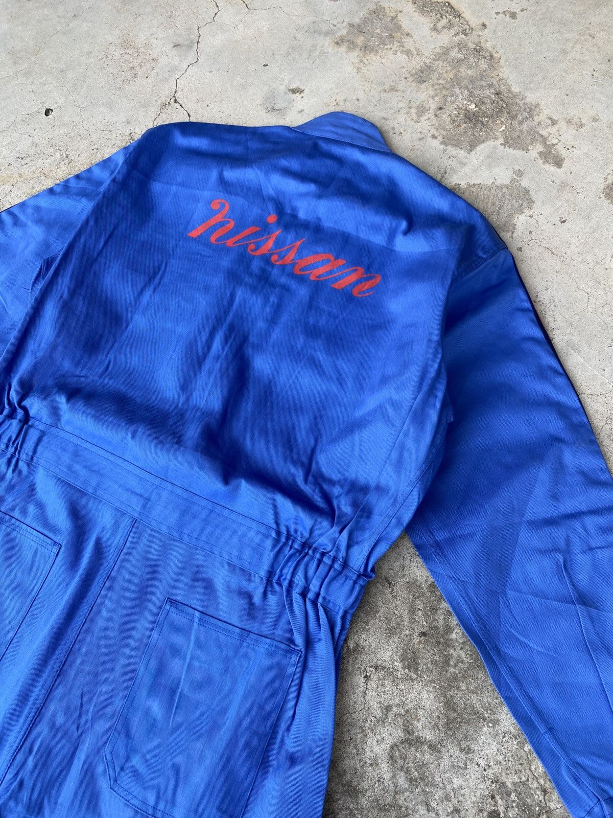Other Vintage Nissan Mechanic Coveralls – Blue Workwear Jumpsuit Size US 35 - 3 Thumbnail