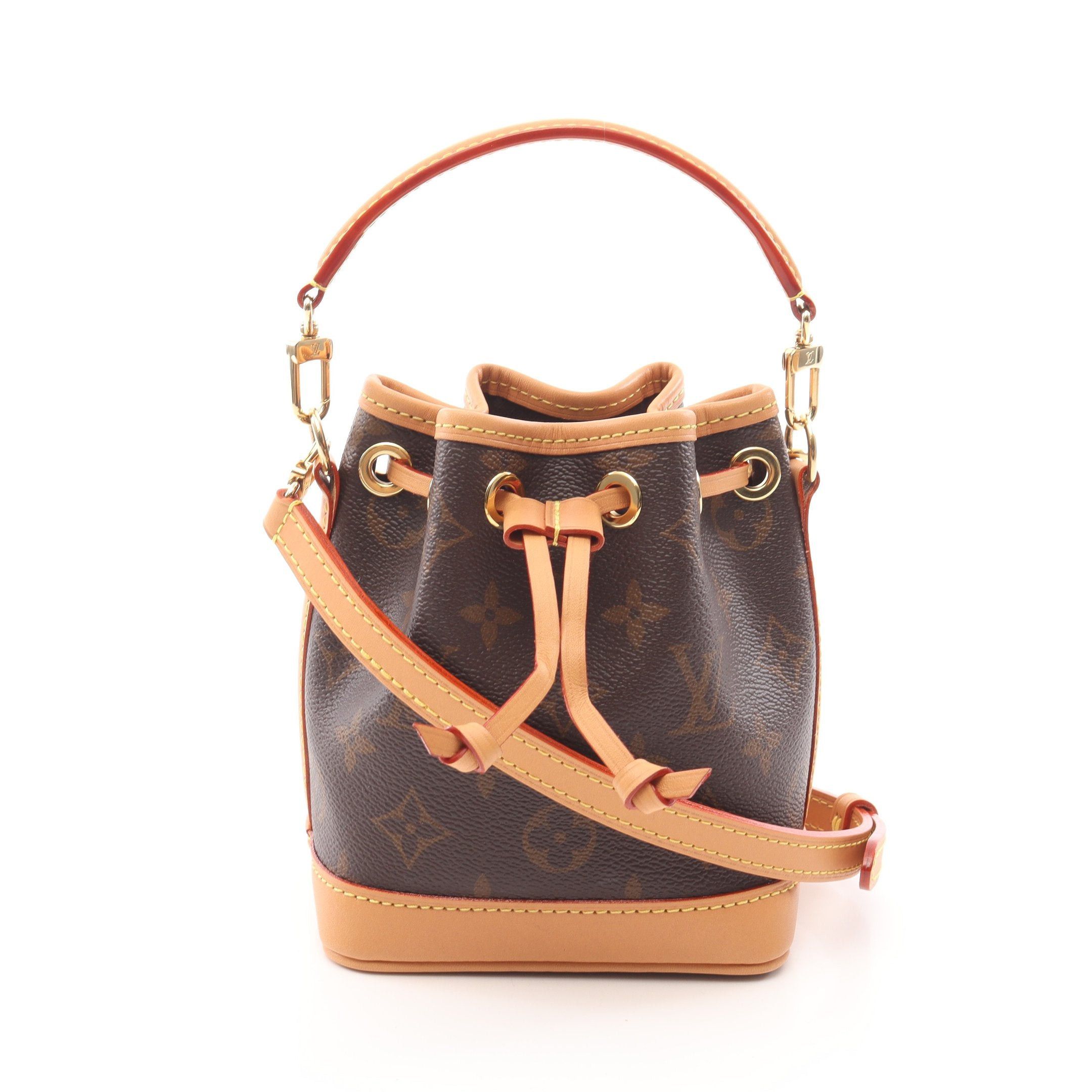 Louis Vuitton Louis Vuitton Nano Noe Monogram Handbag Leather Brown Size ONE SIZE - 1 Thumbnail