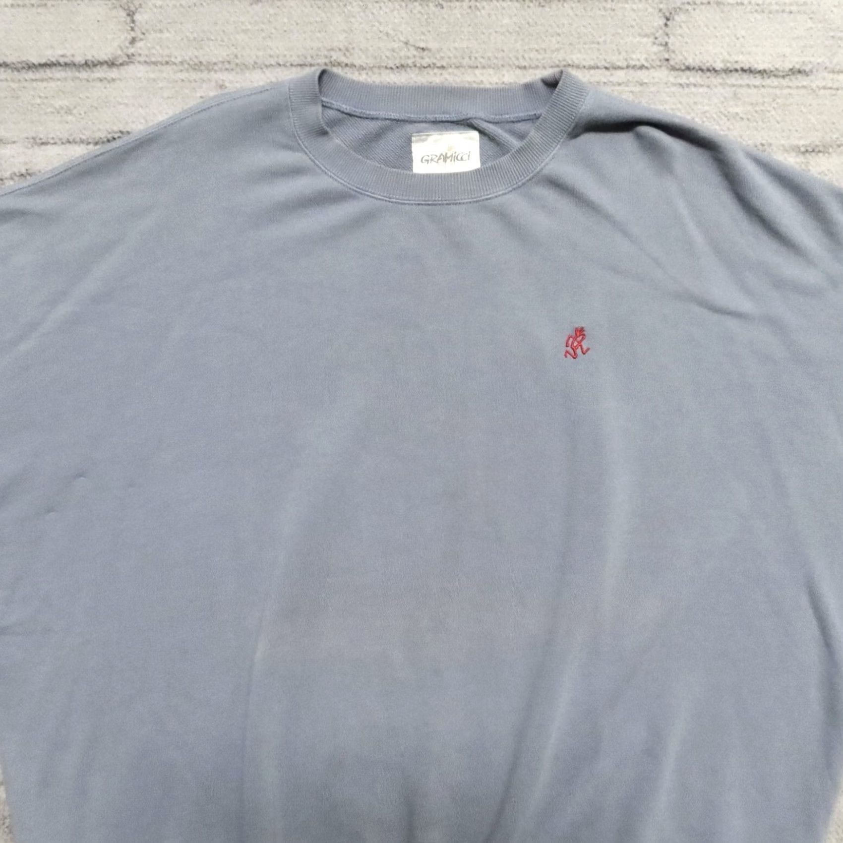 Gramicci VINTAGE Gramicci Sweatshirt Crew Neck XL Blue Mens Size US XL / EU 56 / 4 - 2 Thumbnail