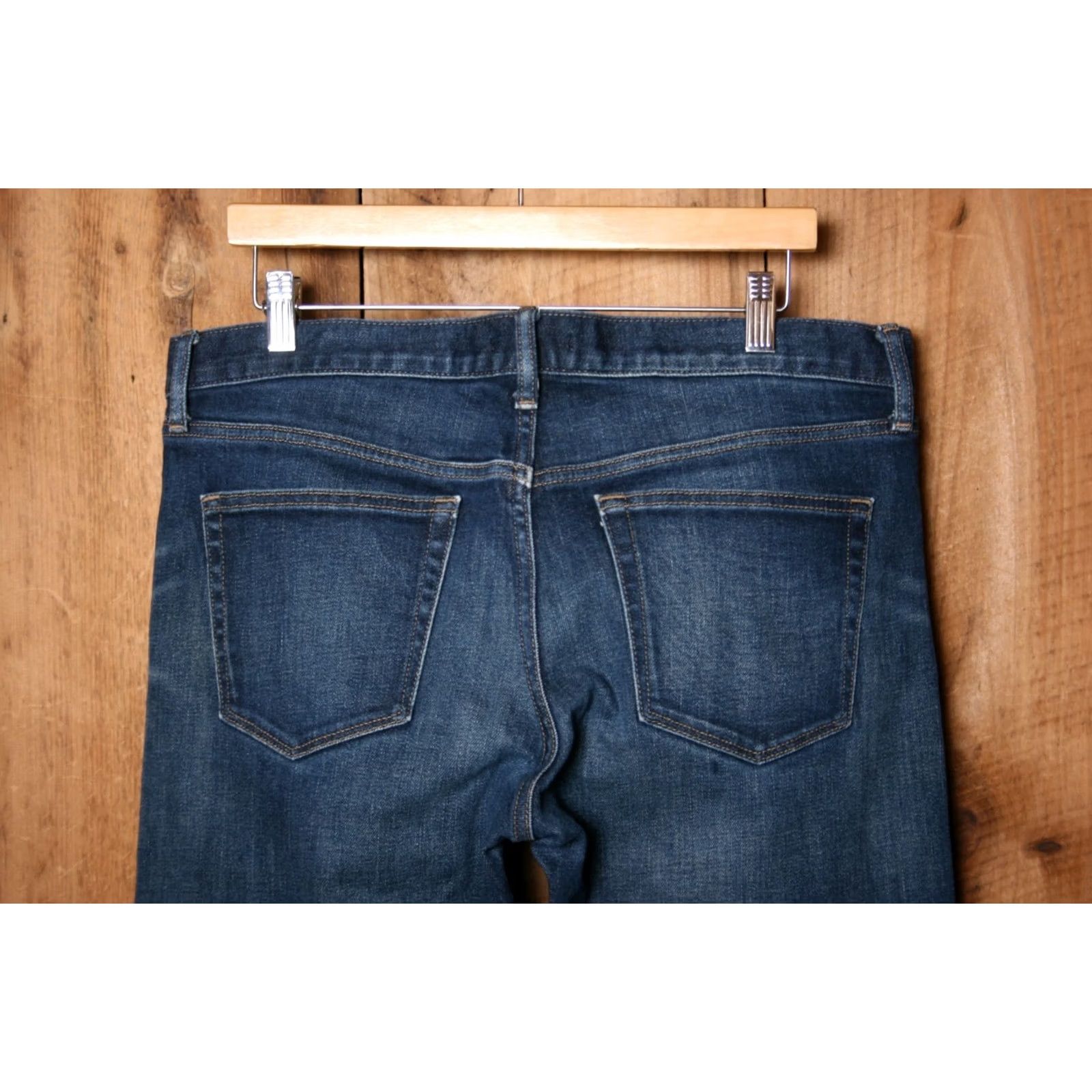Uniqlo UNIQLO Jeans Tapered Stretch Selvedge Denim Sz 35x32 Re-Hemmed 37x30 Blue Denim 5-Pocket Mens Jeans Mens Size US 37 - 4 Thumbnail
