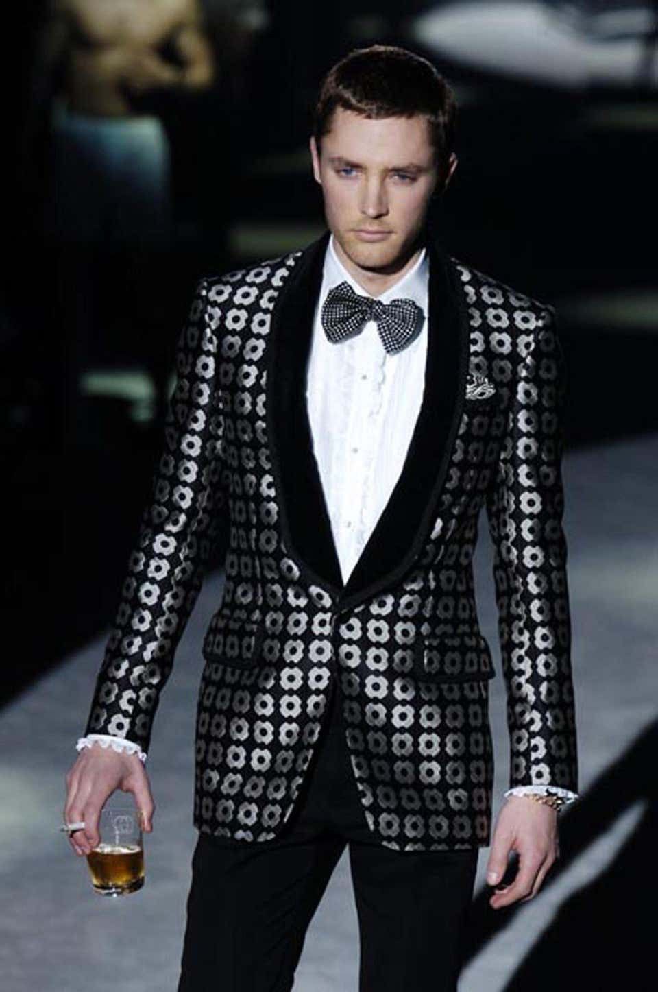 Gucci × Tom Ford Gucci Tom Ford FW04 optical print blazer