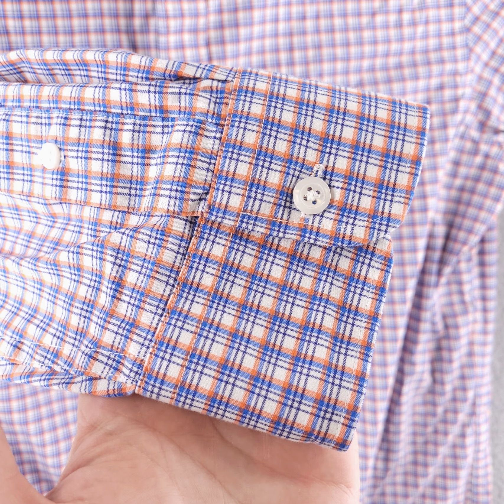 Old Navy VINTAGE Old Navy Shirt Mens Large Check Slim Fit Long Sleeve Button Signature Shirt Size US L / EU 52-54 / 3 - 3 Thumbnail