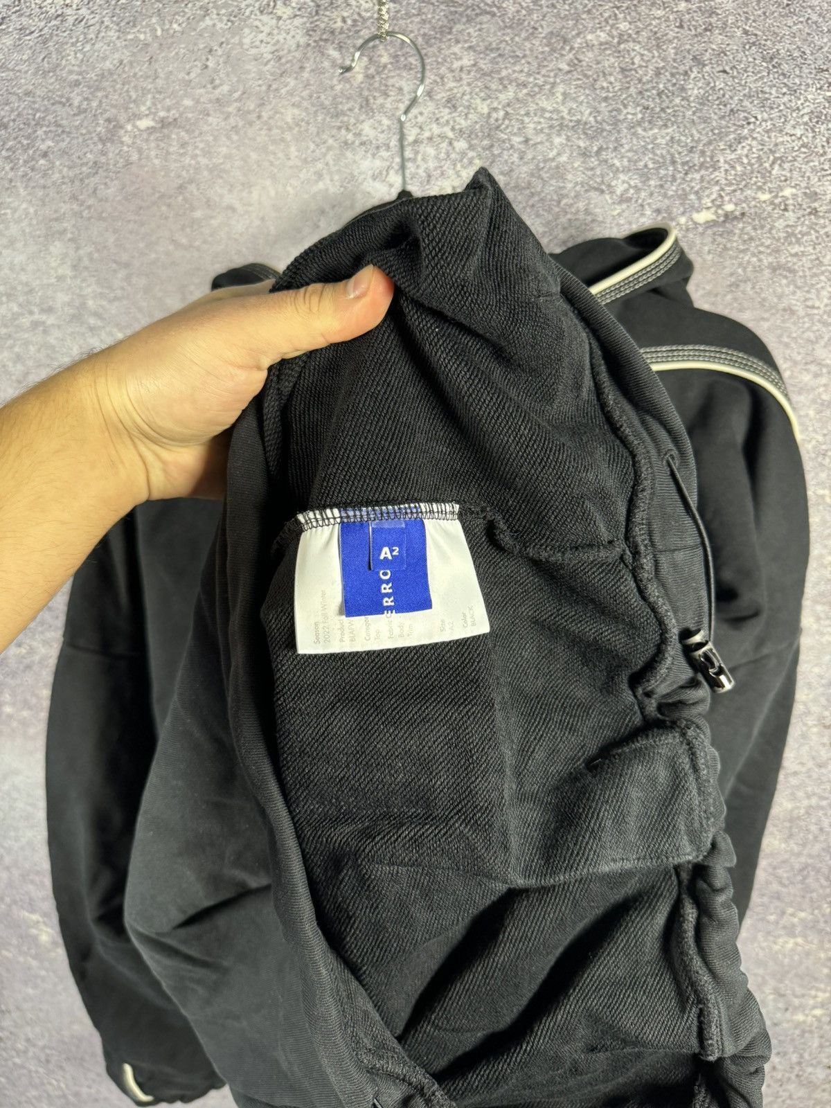 Ader Error ADER ERROR 22FW Black Top Hooded Streetwear Size A2 Size US M / EU 48-50 / 2 - 10 Thumbnail