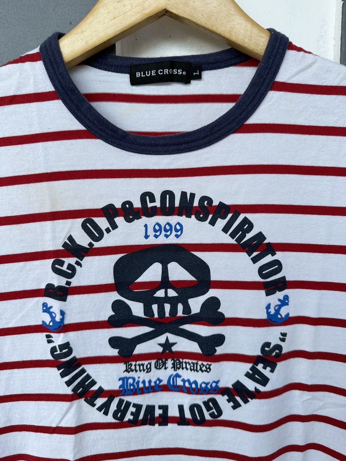 Japanese Brand CRAZY STRIPED BLUE CROSS SKULL CONSPIRATOR IFSIX PUNK STYLE Size US M / EU 48-50 / 2 - 2 Thumbnail