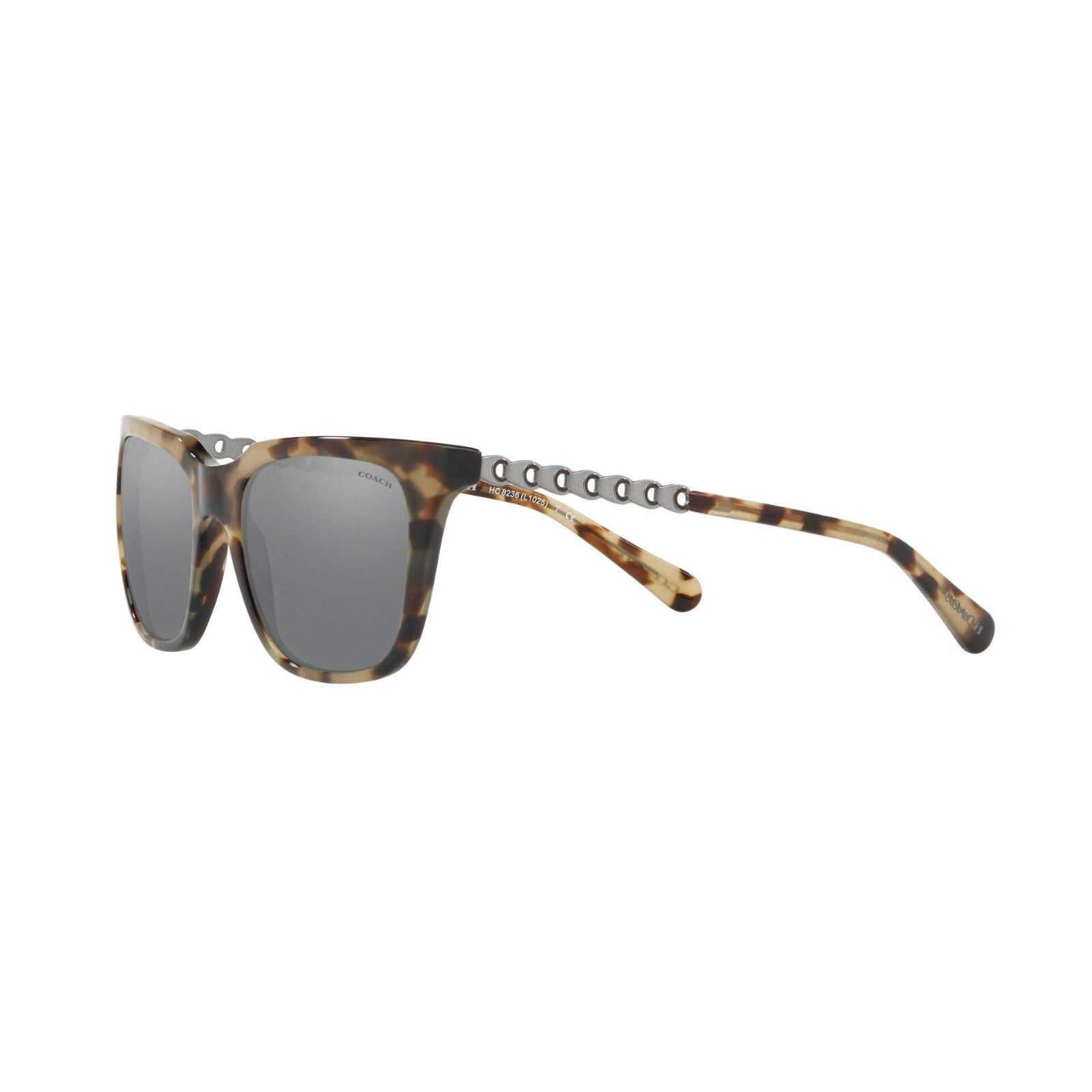 Coach Coach Cat Eye Sunglasses Tortoise Shell Smoke Lens HC8236 Size ONE SIZE - 2 Thumbnail