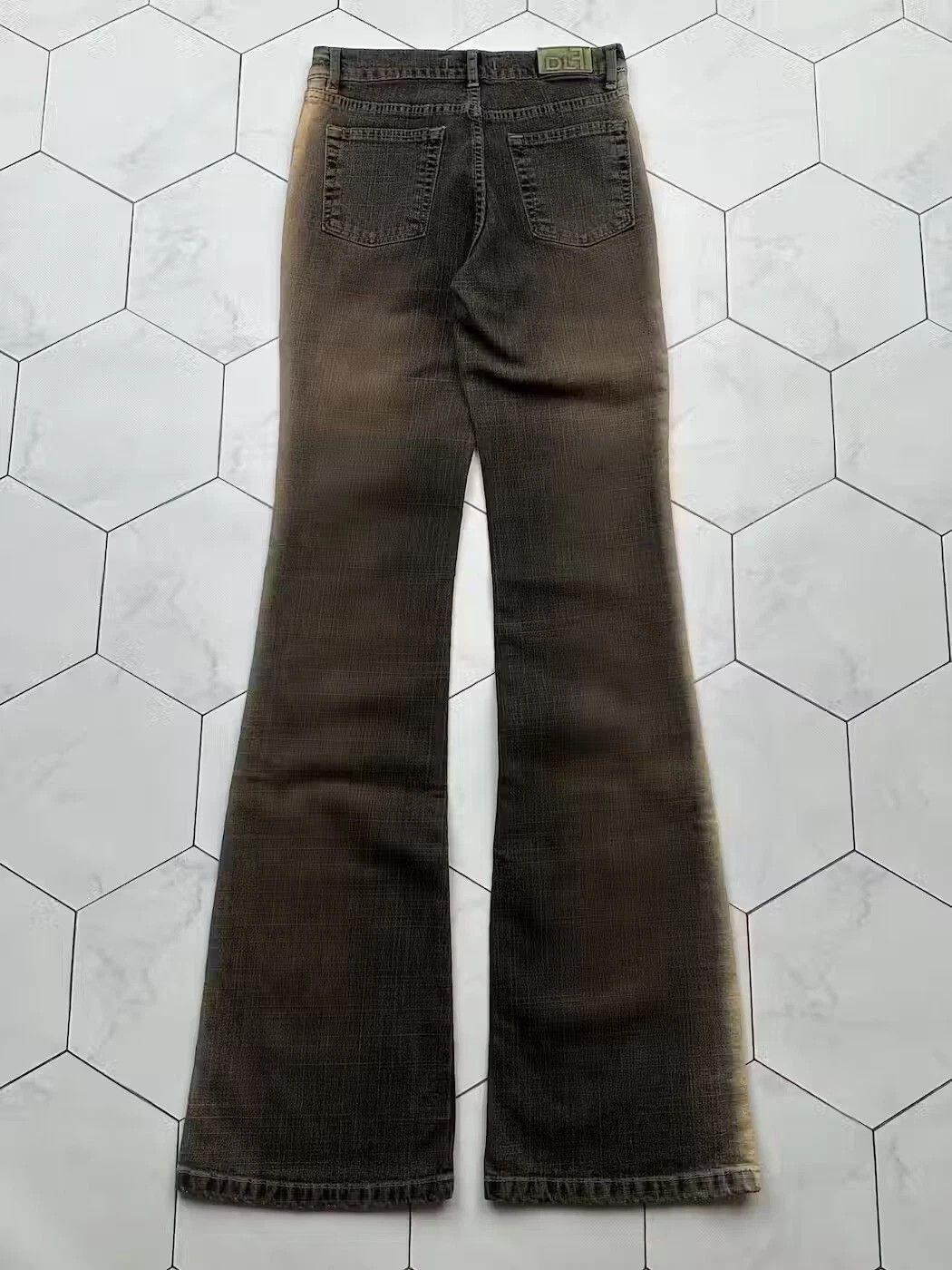 Japanese Brand Vintage Amazing Faded Flare Jeans E2(B6) Size 27" / US 4 / IT 40 - 4 Thumbnail