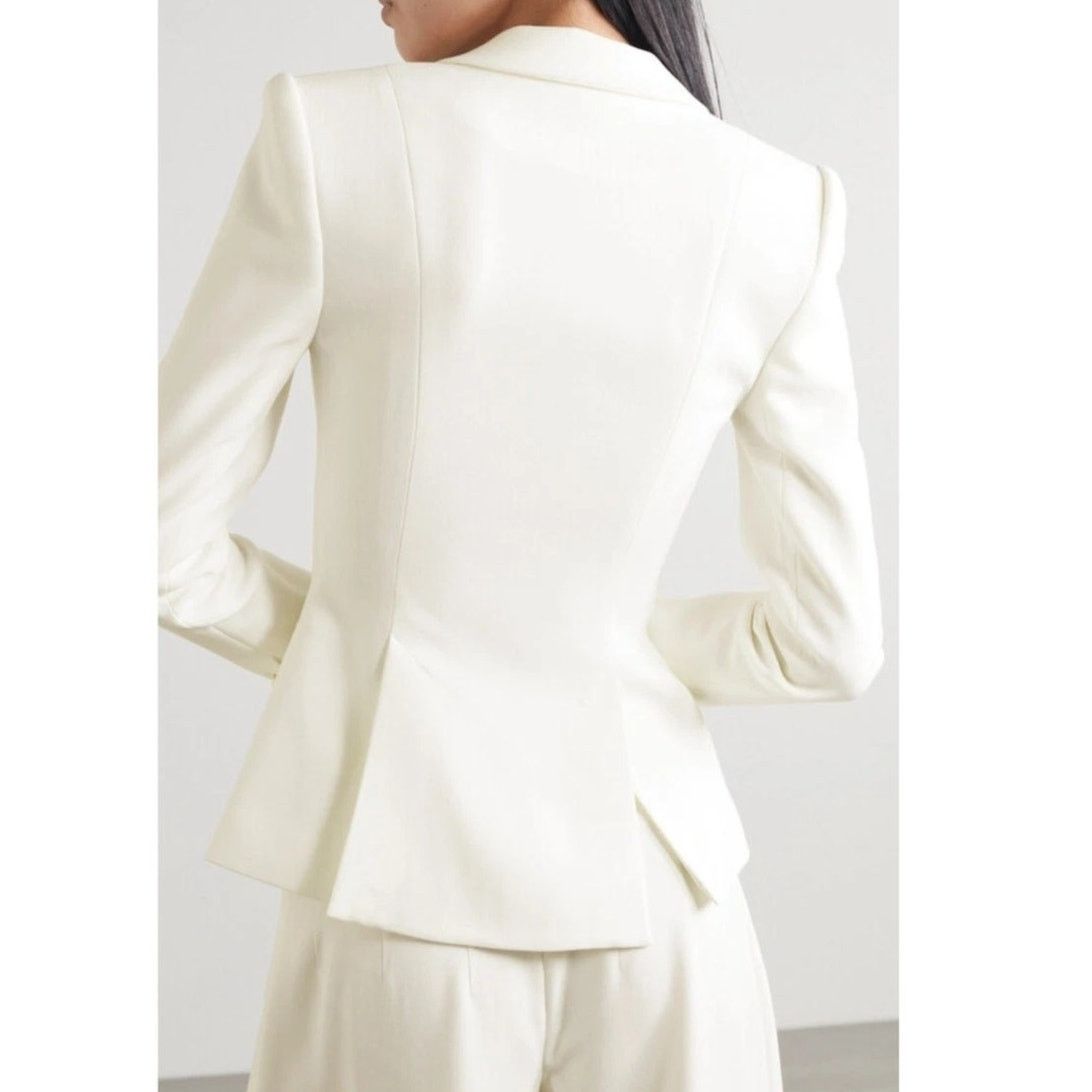 Staud STAUD Carson Paneled Stretch-Crepe Blazer Size Medium Size M / US 6-8 / IT 42-44 - 2 Thumbnail