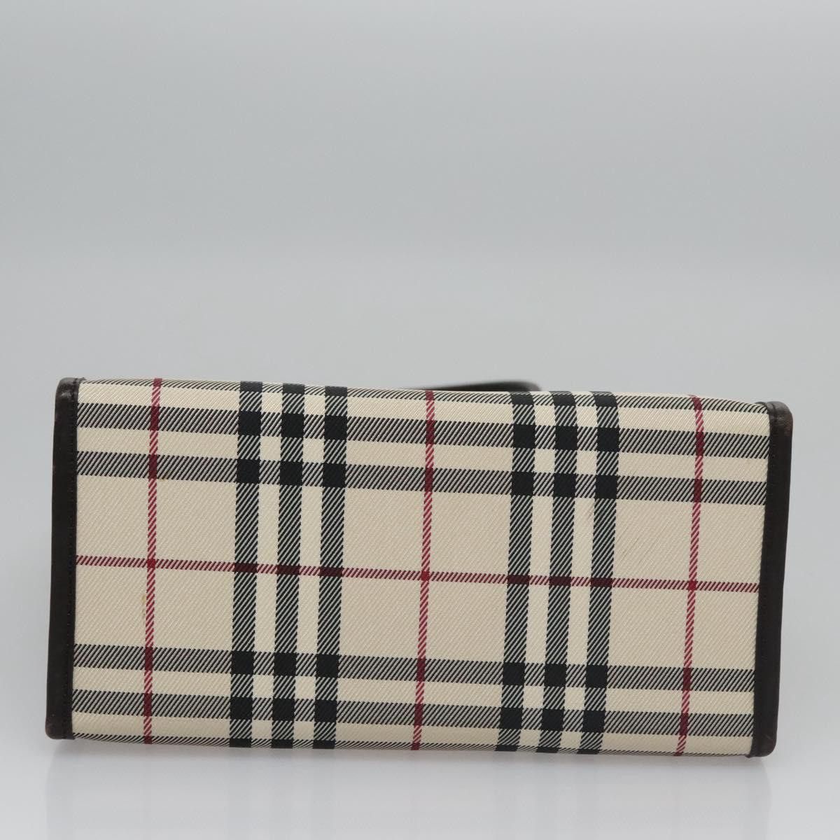 Burberry Burberry Nova Check Hand Bag Canvas Beige Brown Size ONE SIZE - 9 Thumbnail