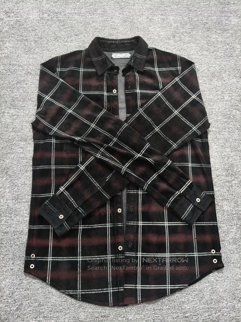 Other Amiri Original leather plaid shirt Size US M / EU 48-50 / 2 - 1 Thumbnail
