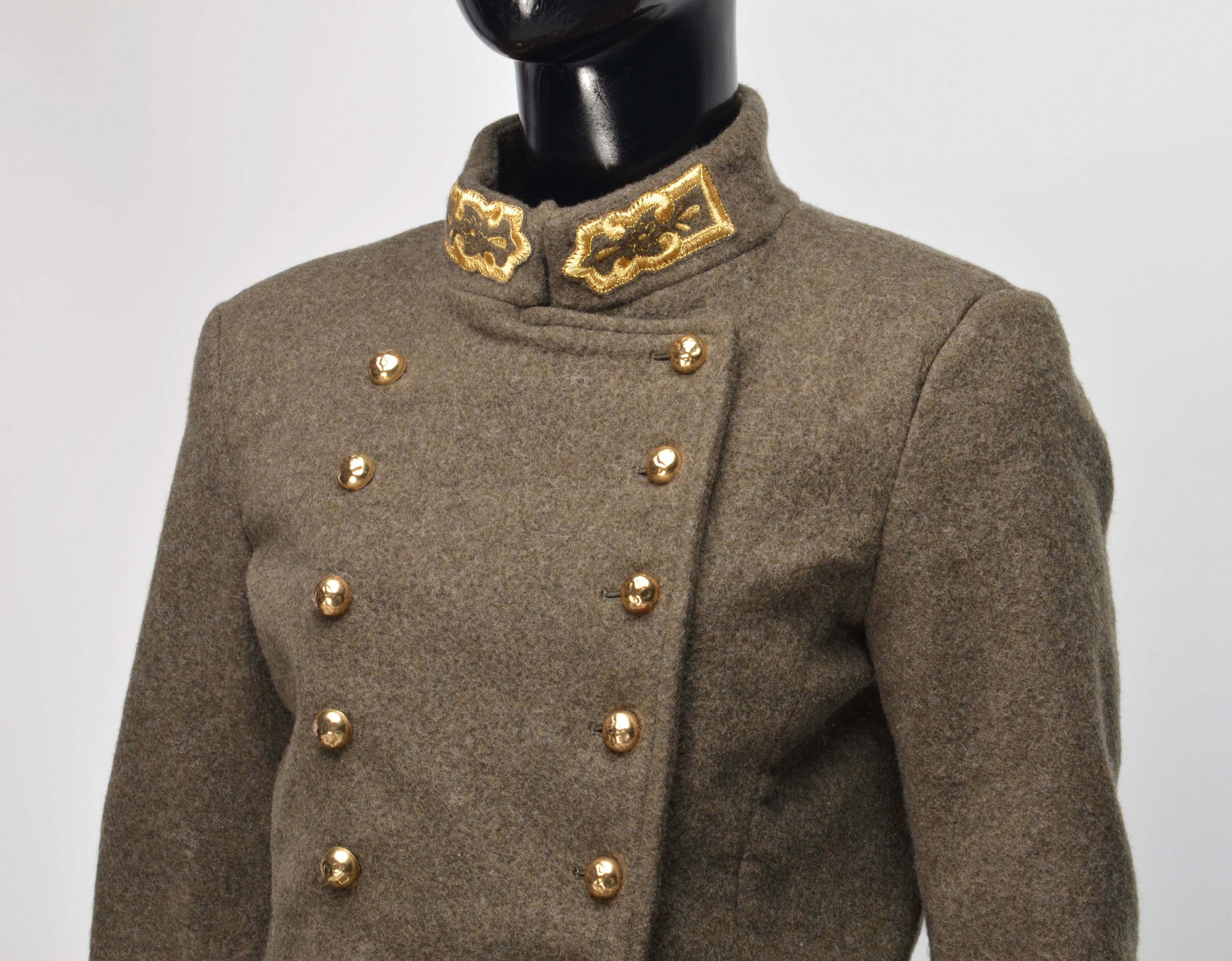 Ermanno Scervino Ermanno Scervino Napoleon Military Wool Blend Jacket Size S / US 4 / IT 40 - 3 Thumbnail