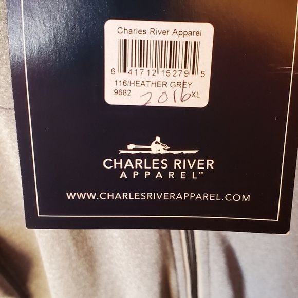 Other Charles River Apparel Heather Gray Cambridge Full Zip Mock N Size US XL / EU 56 / 4 - 7 Thumbnail