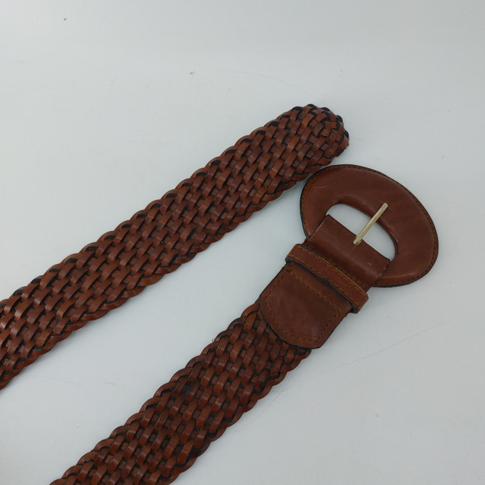 Other Women's Boho Braided Brown Leather Belt Sz S/M Size ONE SIZE - 5 Thumbnail