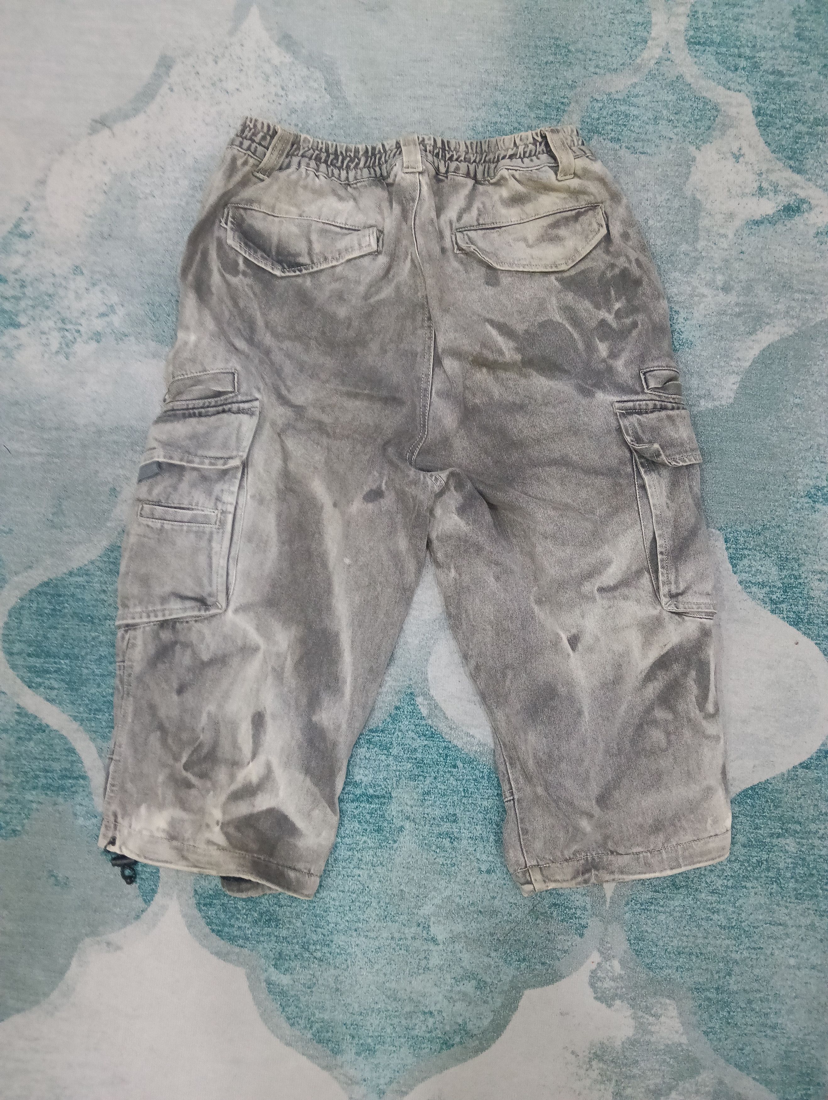 Japanese Brand × Rap Tees Cargo Baggy Short Pants Size US 31 - 2 Thumbnail