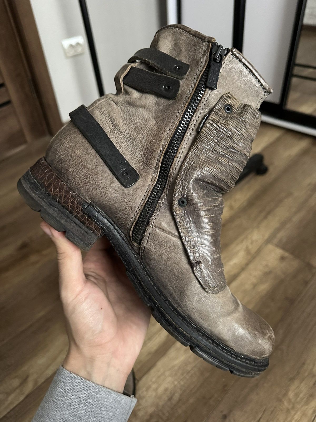 A.S.98 AS 98 Airstep Leather Boots High Top Avant Garde Size US 7 / EU 40 - 11 Thumbnail